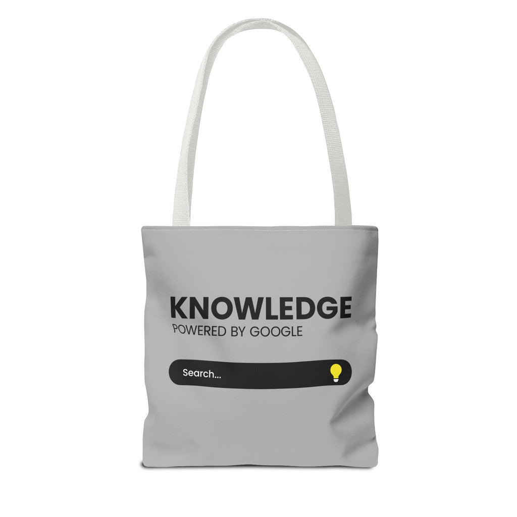 Knowledge Powered Tote Bag - Motivational Carryall