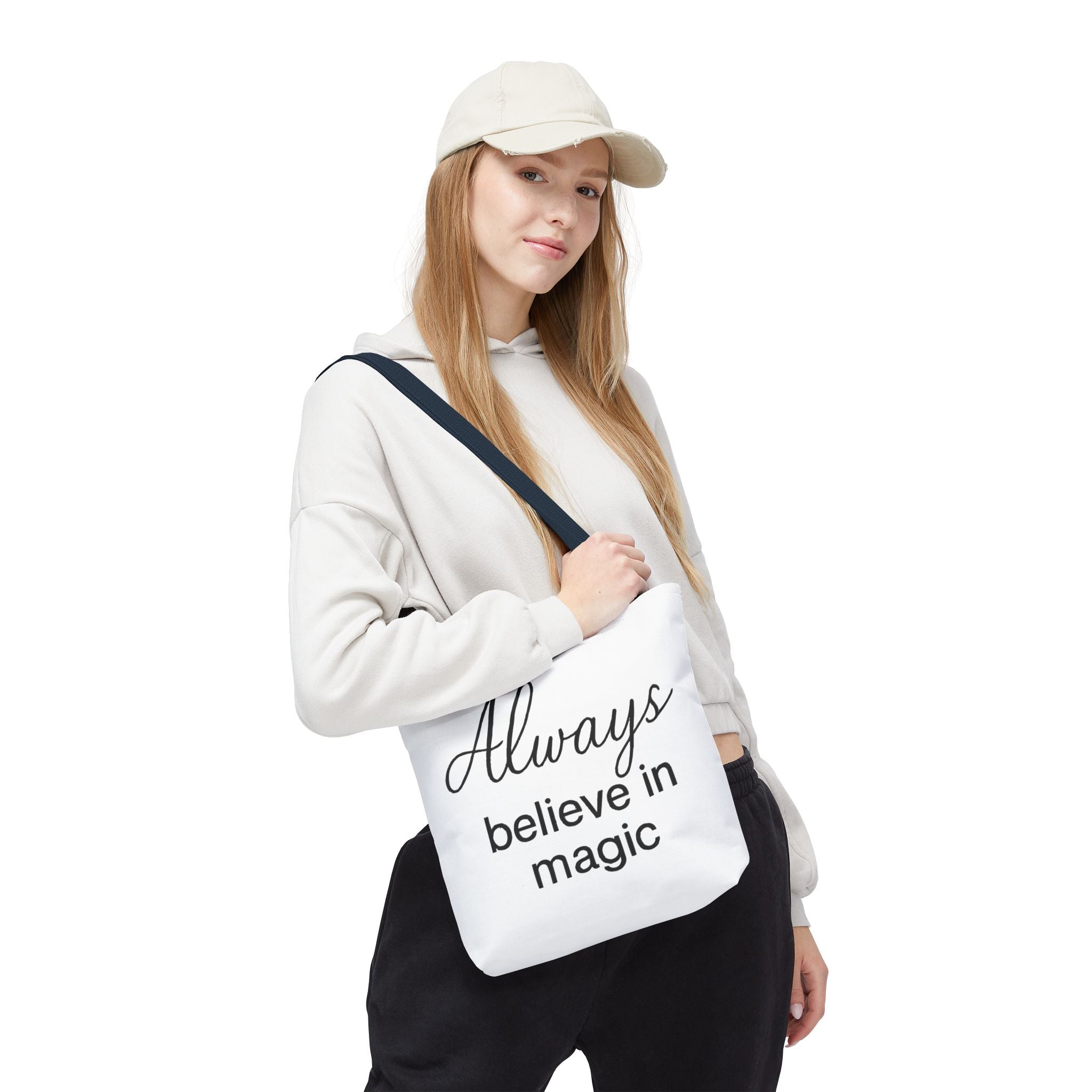 Always Believe in Magic Tote Bag, Inspirational Gift, Eco-Friendly Shopping Bag