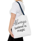 Always Believe in Magic Tote Bag, Inspirational Gift, Eco-Friendly Shopping Bag
