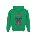Butterfly Bliss, Youth Hooded Sweatshirt, Casual Wear