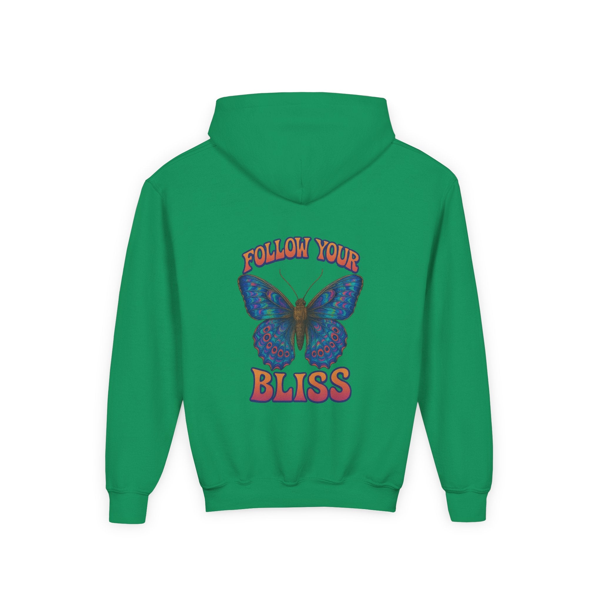 Butterfly Bliss, Youth Hooded Sweatshirt, Casual Wear