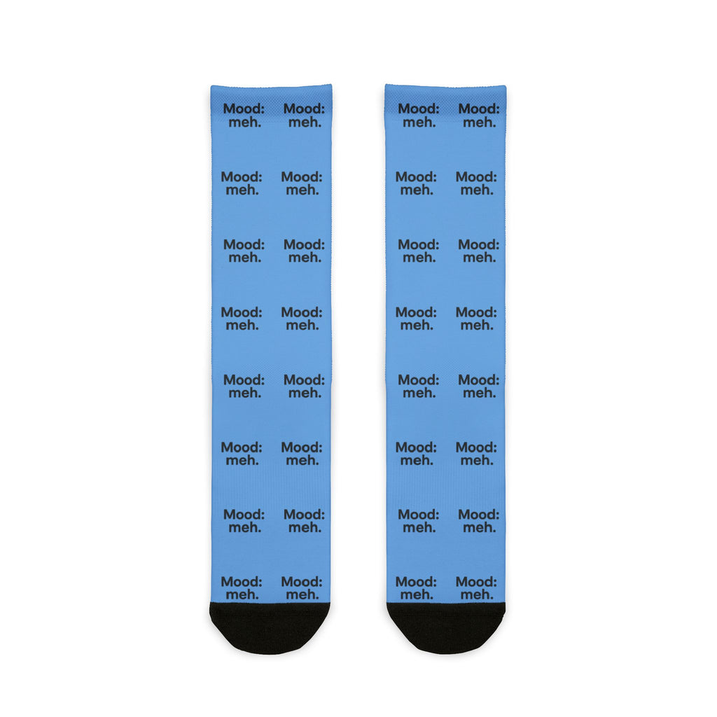 Meh Mood Day, Sublimation Crew Socks