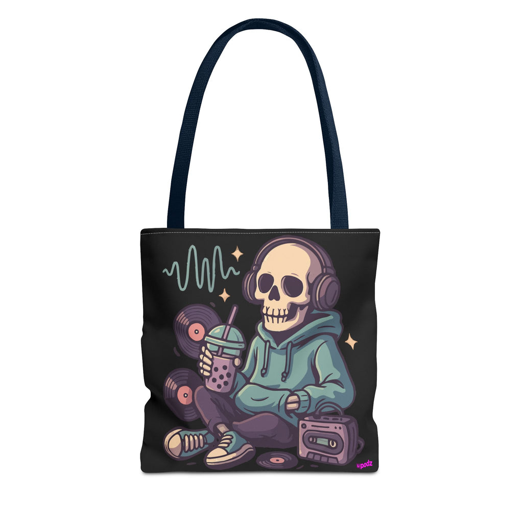 Skully Headphones Tote Bag - Quirky Fun Bag