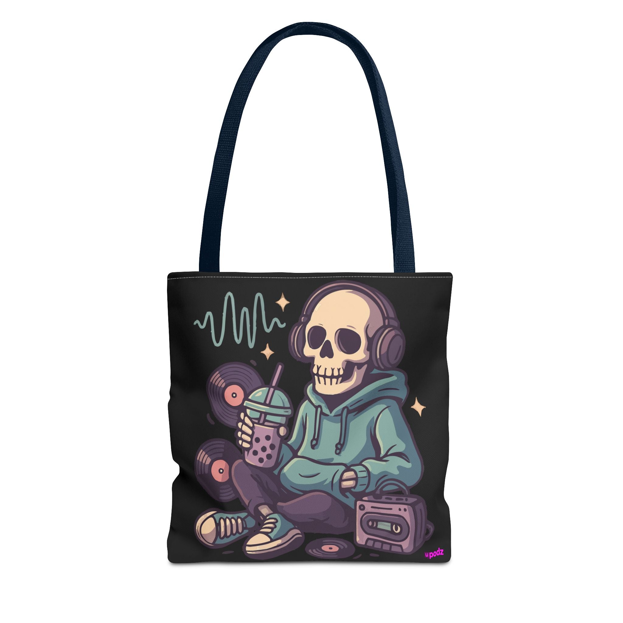 Skully Headphones Tote Bag - Quirky Fun Bag
