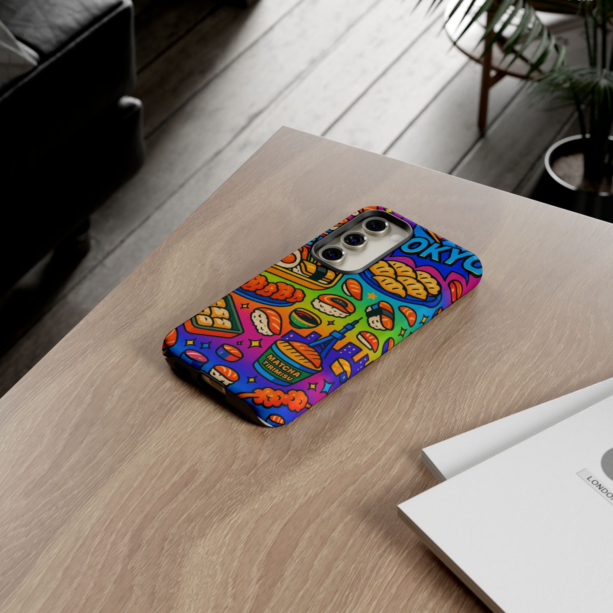 Bento Box, White Cover Design, Tough Cases, Phone Cover