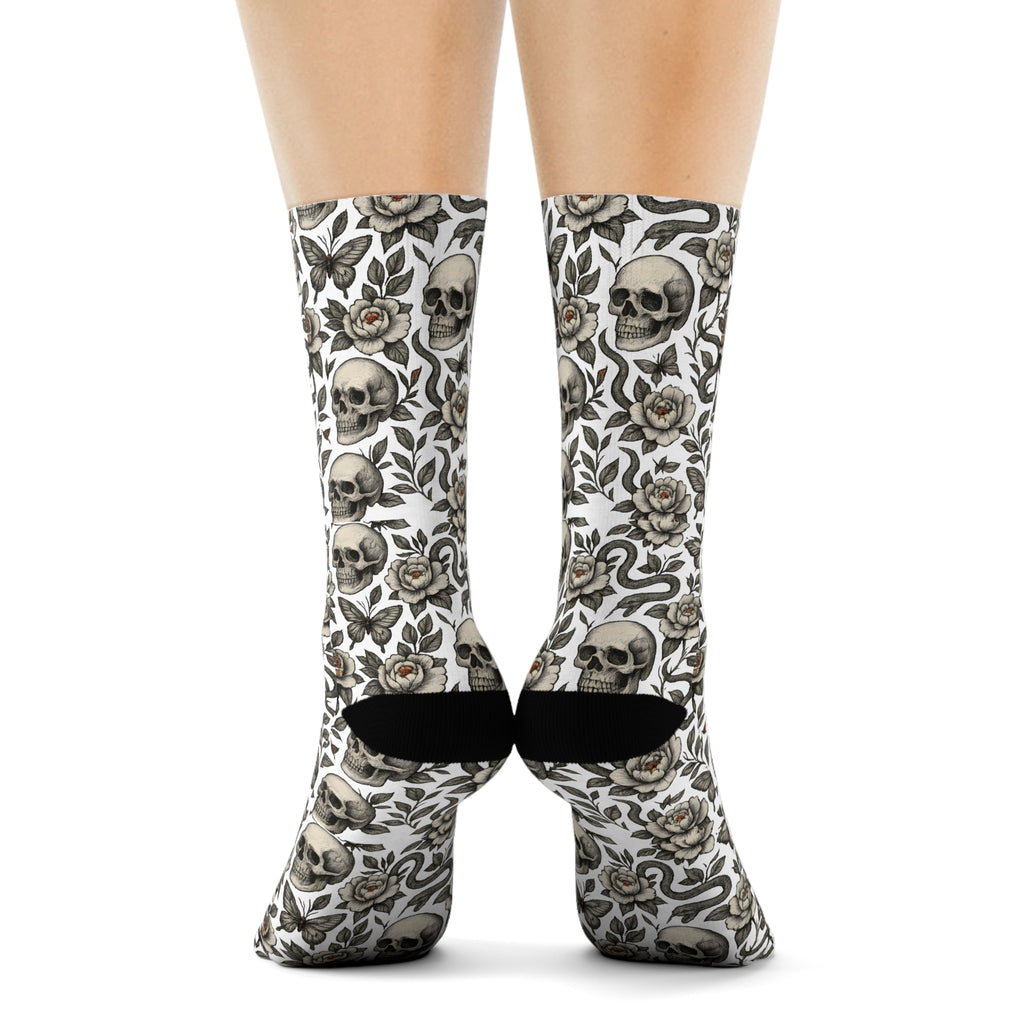 Skulls n Roses Socks, Funky Design