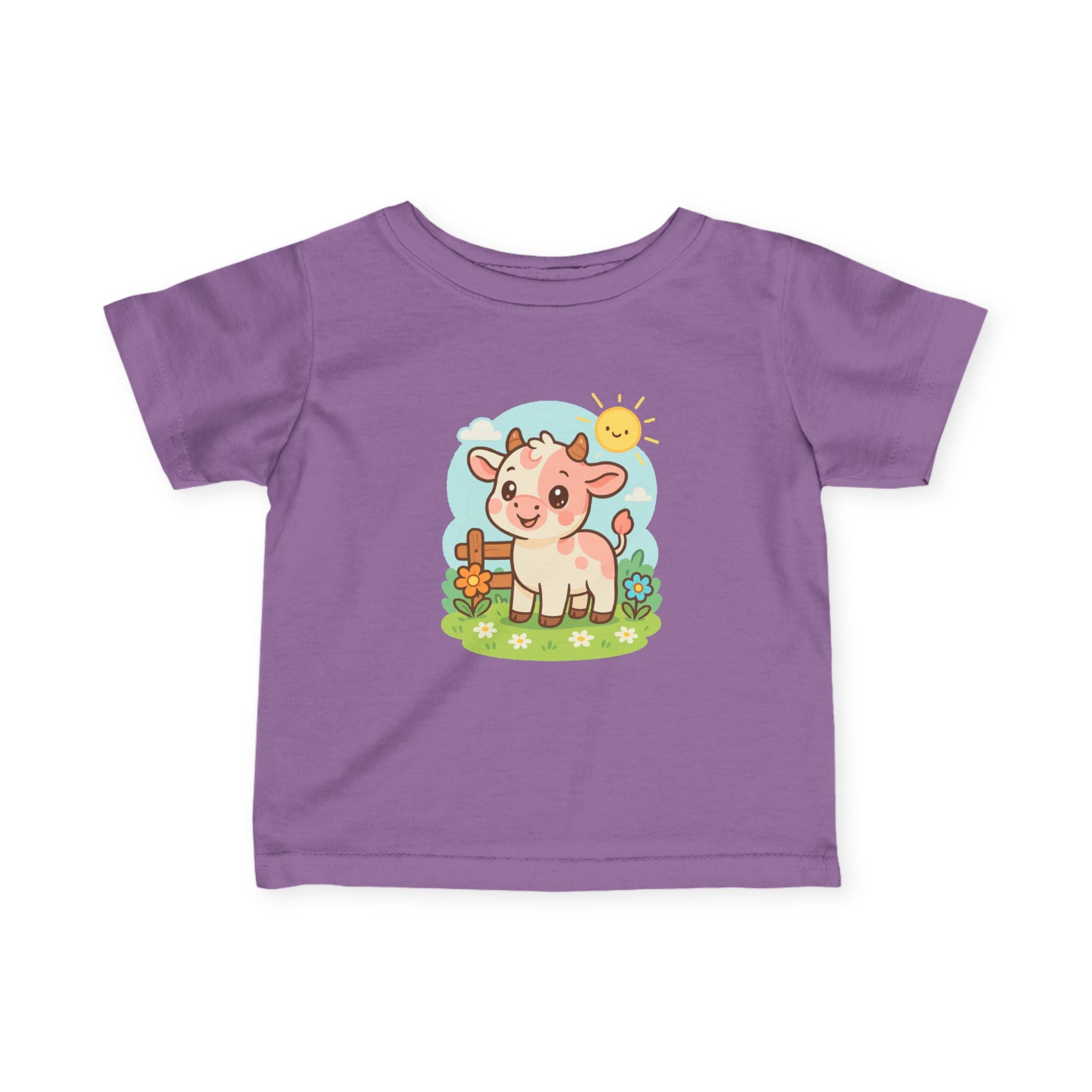 Cute Cow Infant Tee, Baby Cow Shirt, Toddler Tee, Farm Animal T-Shirt