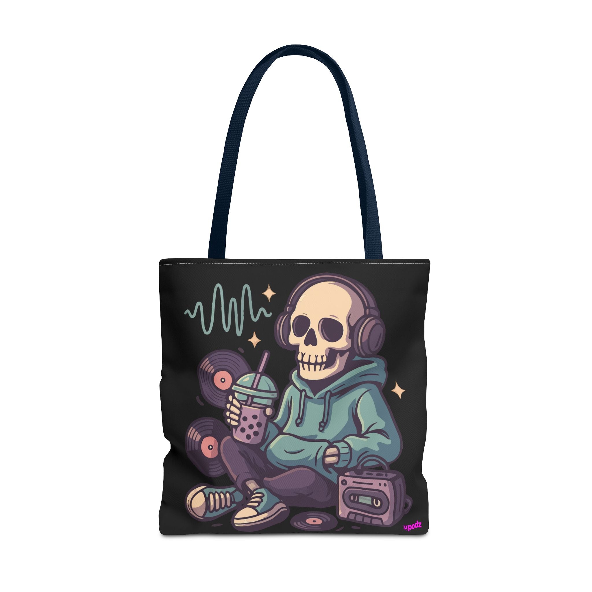 Skully Headphones Tote Bag - Quirky Fun Bag