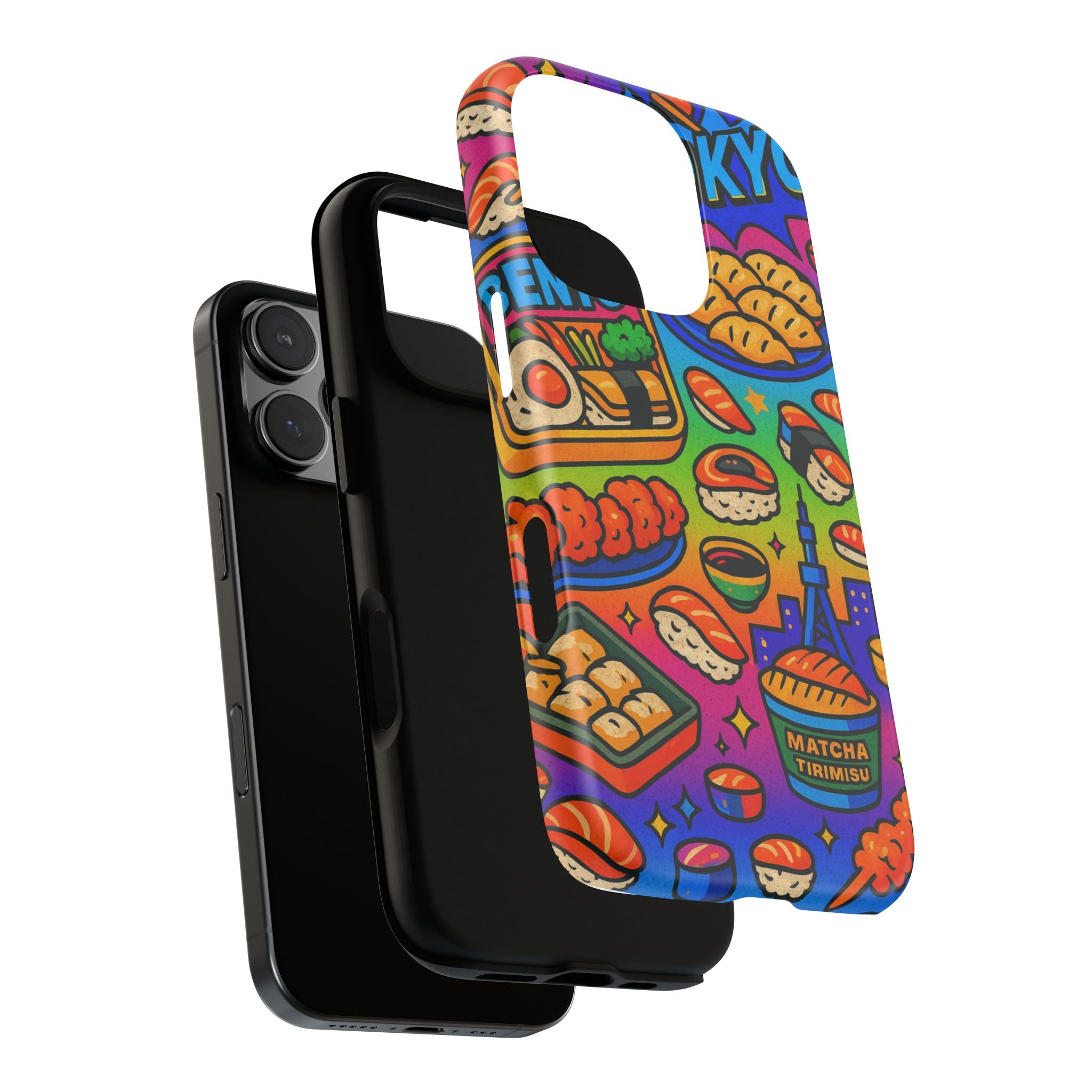 Bento Box, White Cover Design, Tough Cases, Phone Cover