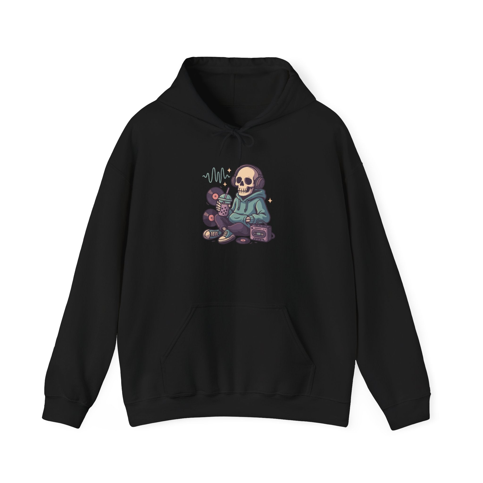 Skull Headphones Unisex Hoodie - Casual Everyday Essential