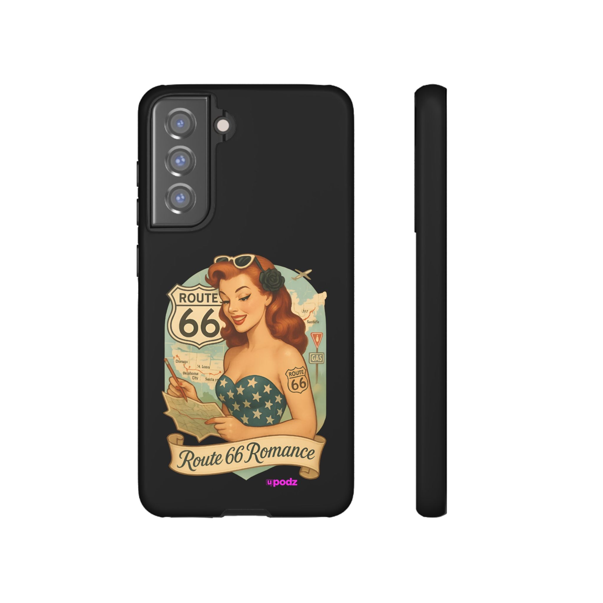 Route 66 Design, Tough Cases, Phone Cover, Unique Gift