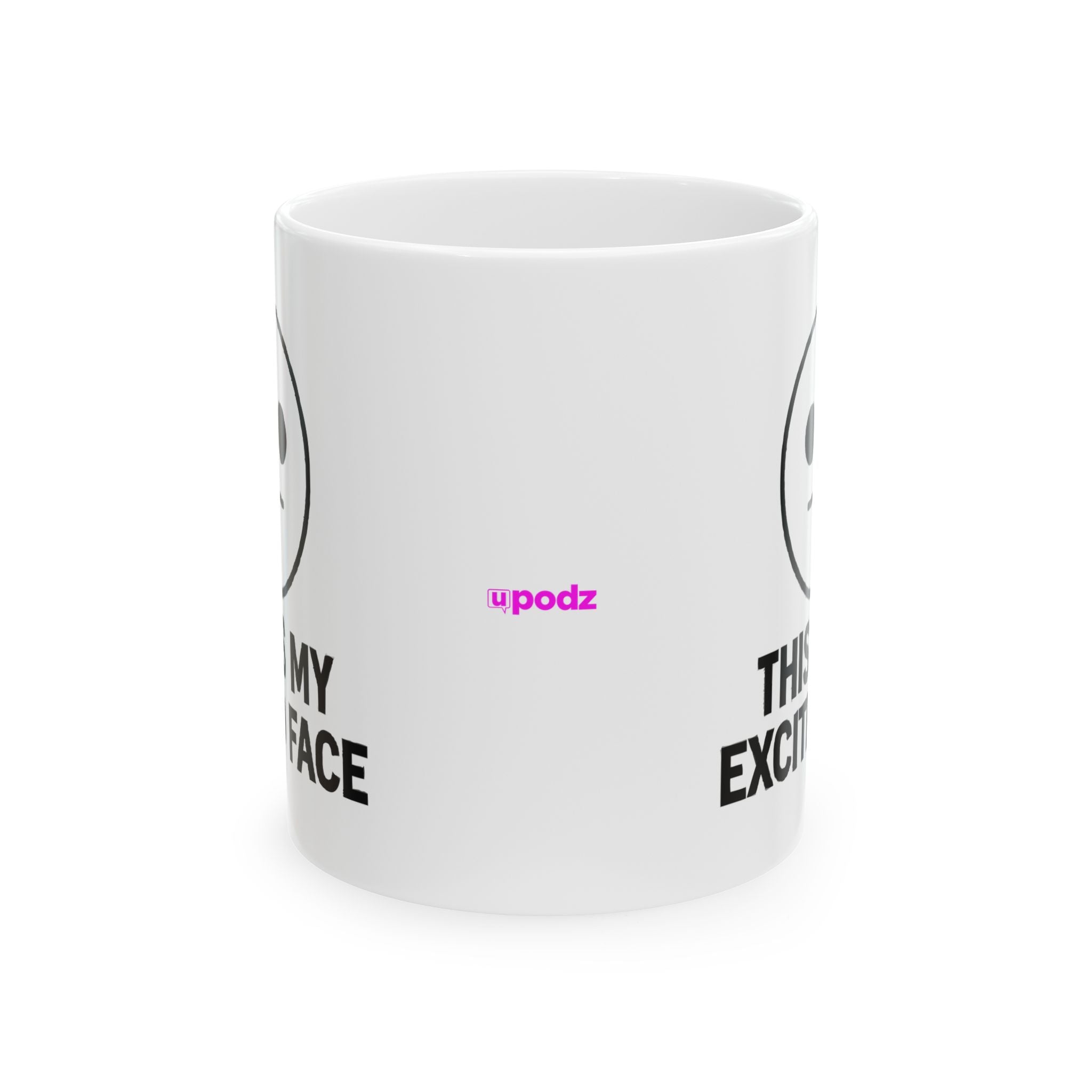 Exited Face Ceramic Mug |  Personalized Mug
