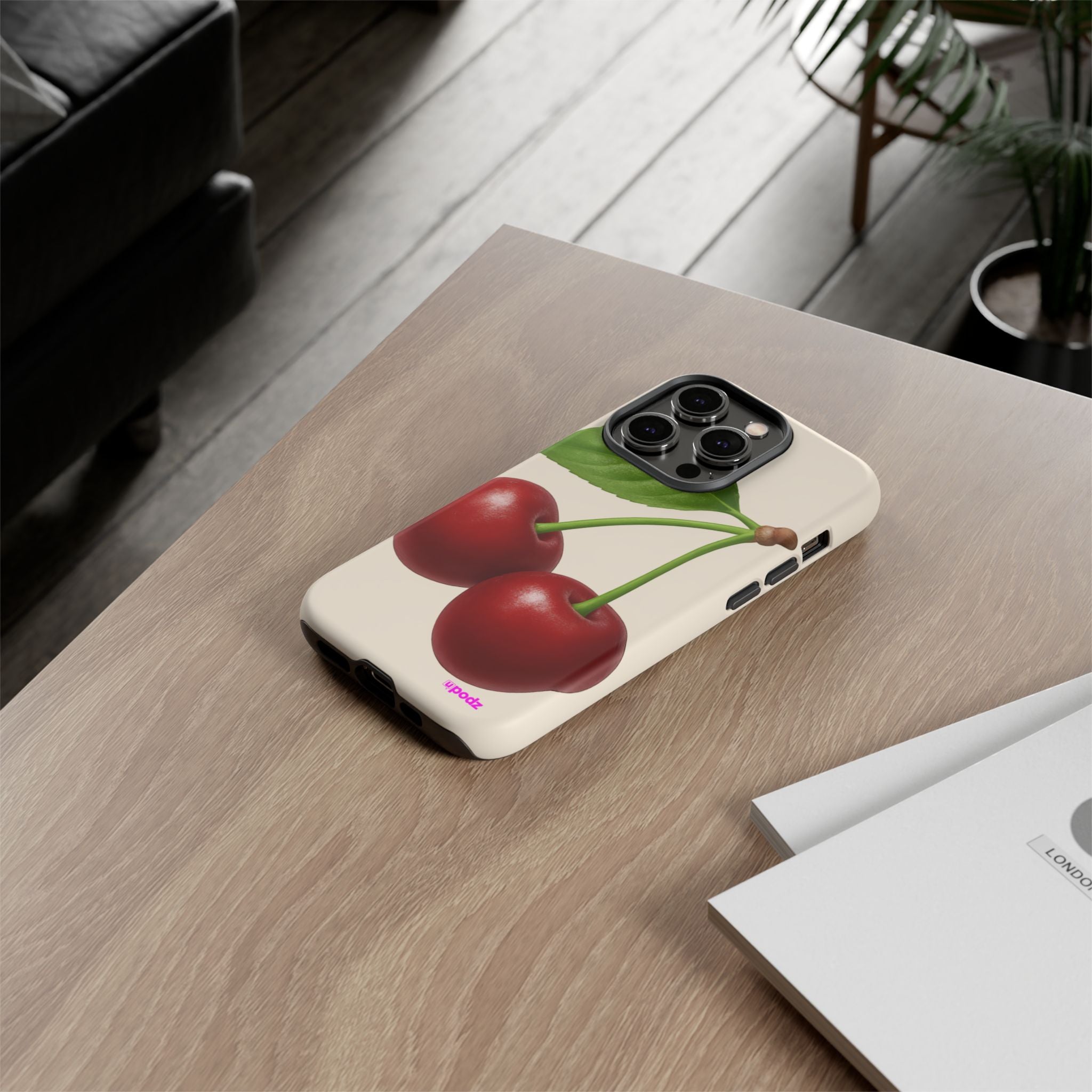 Red Cherry Design, Tough Cases, Phone Cover