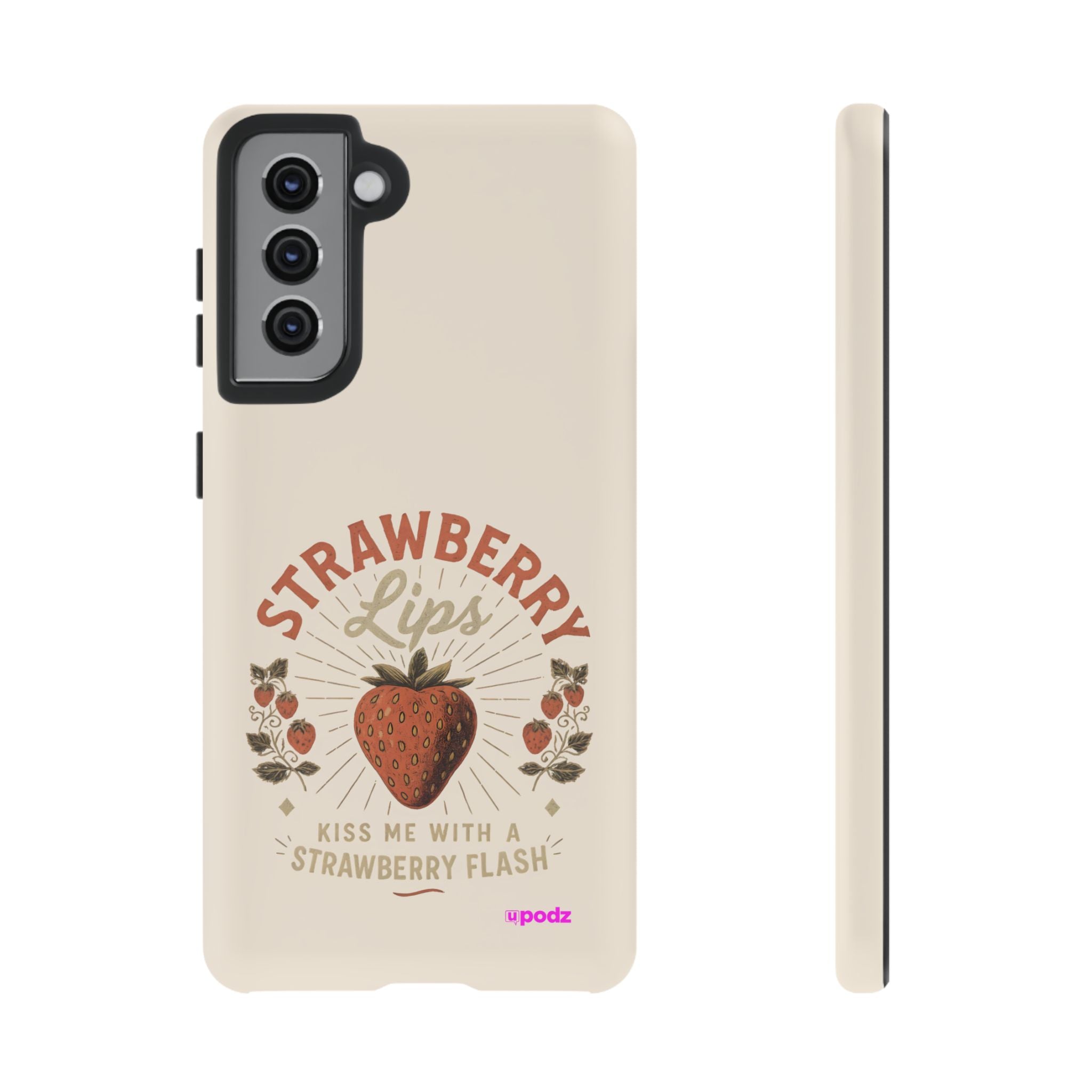 Strawberry Lips Design, Tough Cases, Phone Cover, Unique Gift