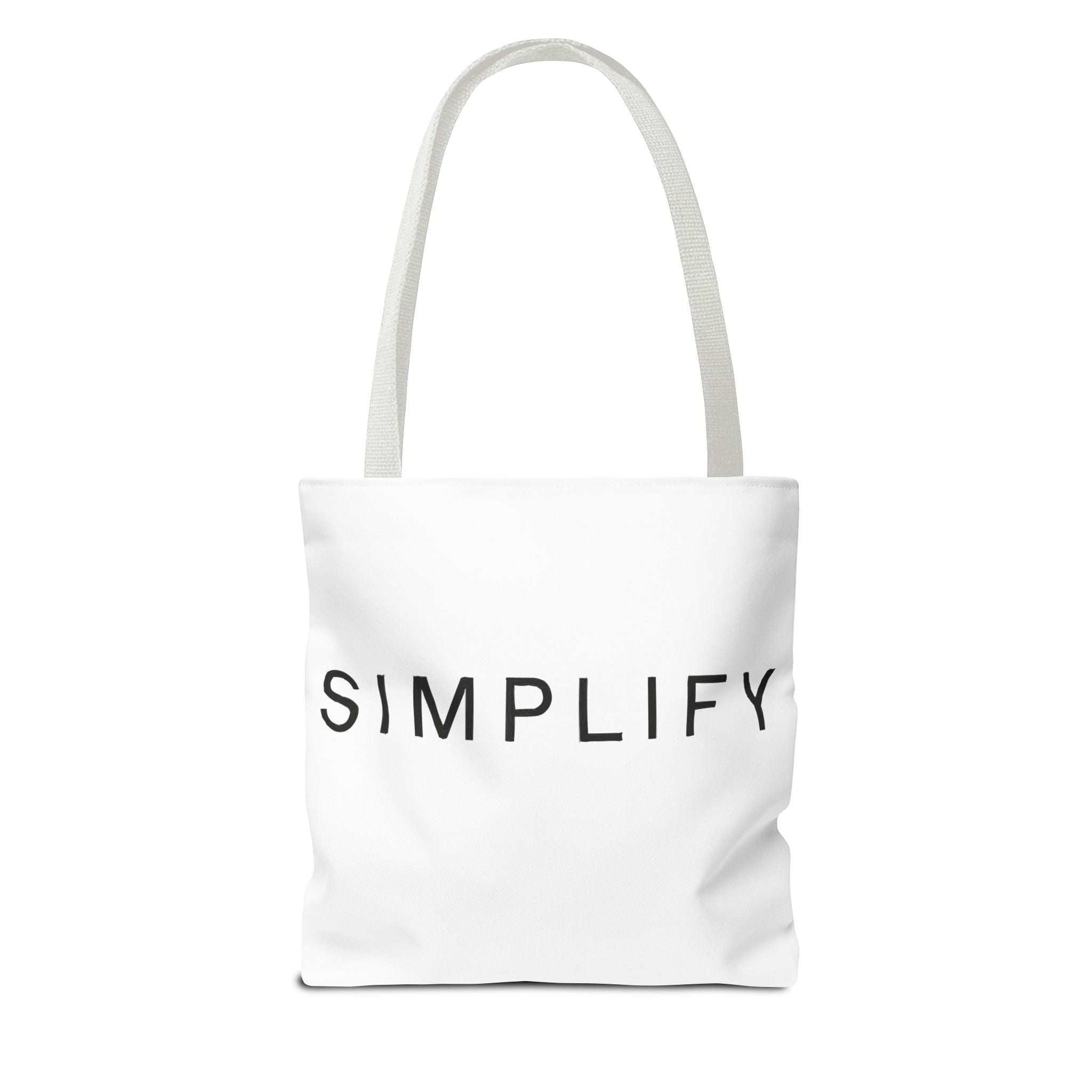 Simplify Tote Bag, Inspirational Gift, Eco-Friendly Shopping Bag
