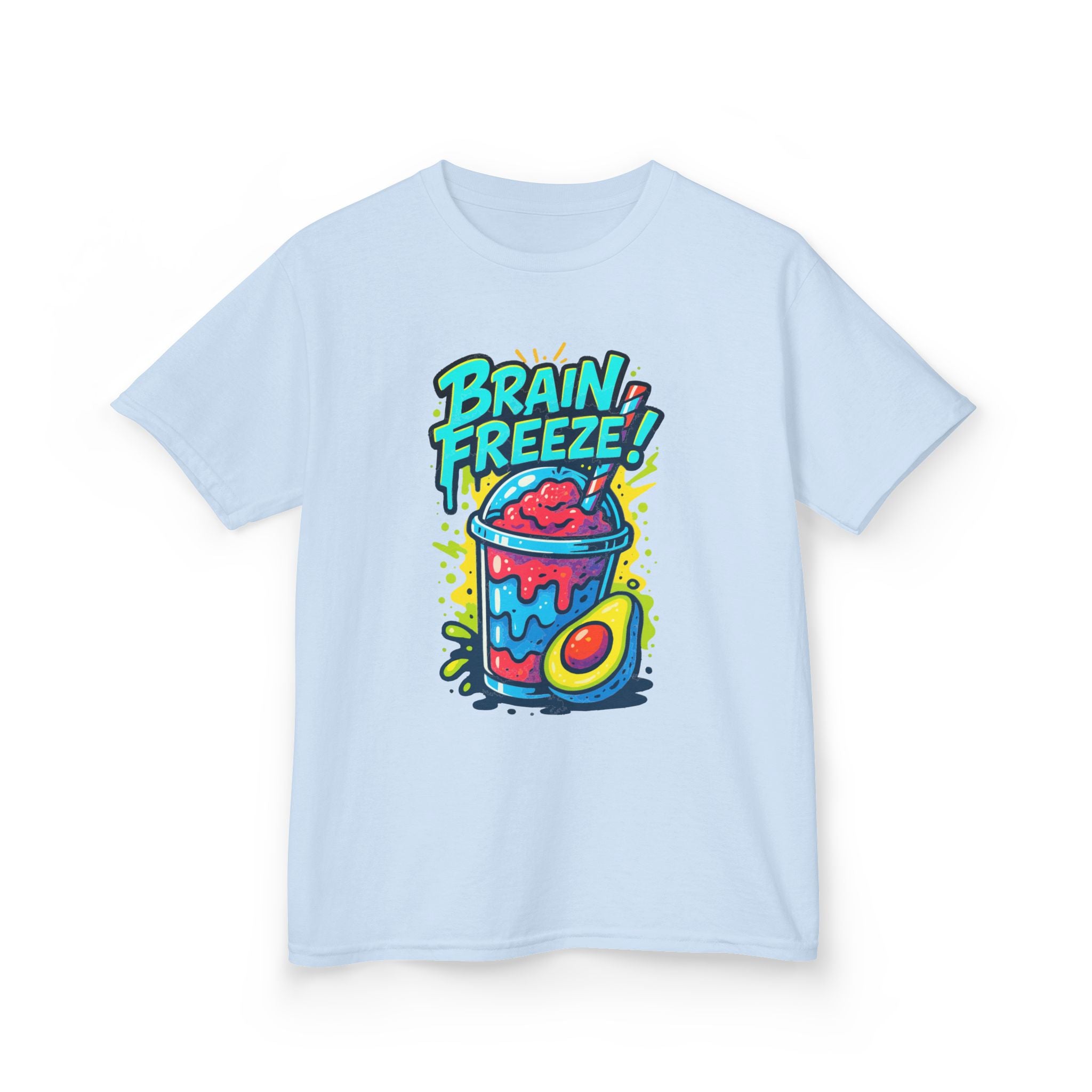 Brain Freeze Kids Tee, Fun Graphic Tee, Kids Cotton T-Shirt