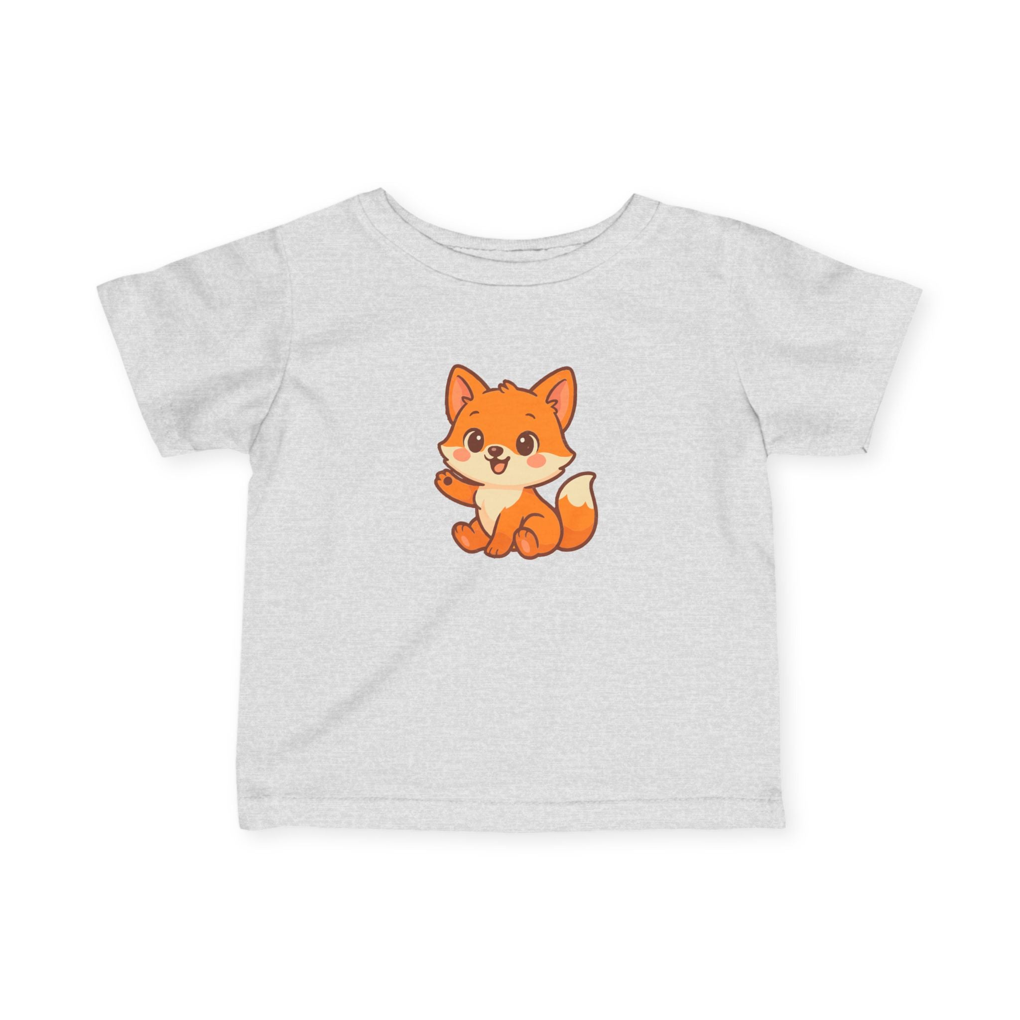 Happy Baby Fox Infant Tee, Baby Shirt, Toddler Tee, Farm Animal T-Shirt