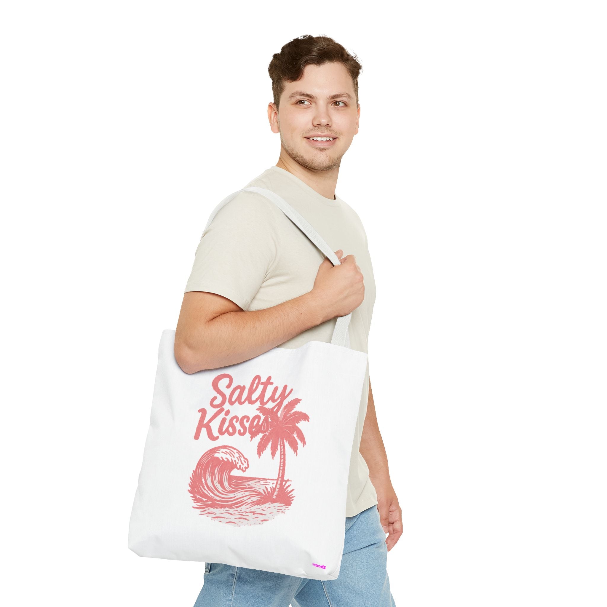 Salty Kisses Tote - Quirky Design, Fun Bag