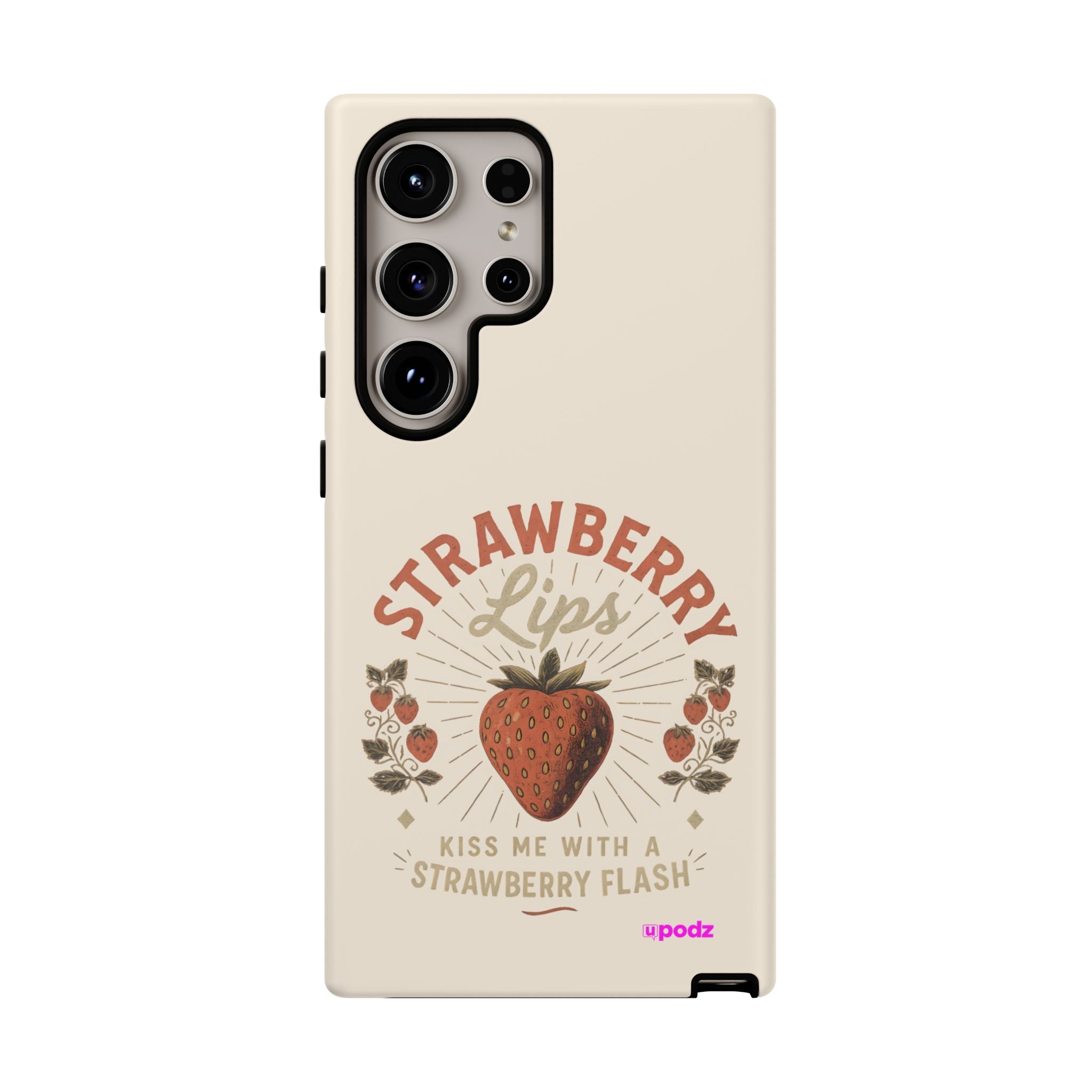 Strawberry Lips Design, Tough Cases, Phone Cover, Unique Gift