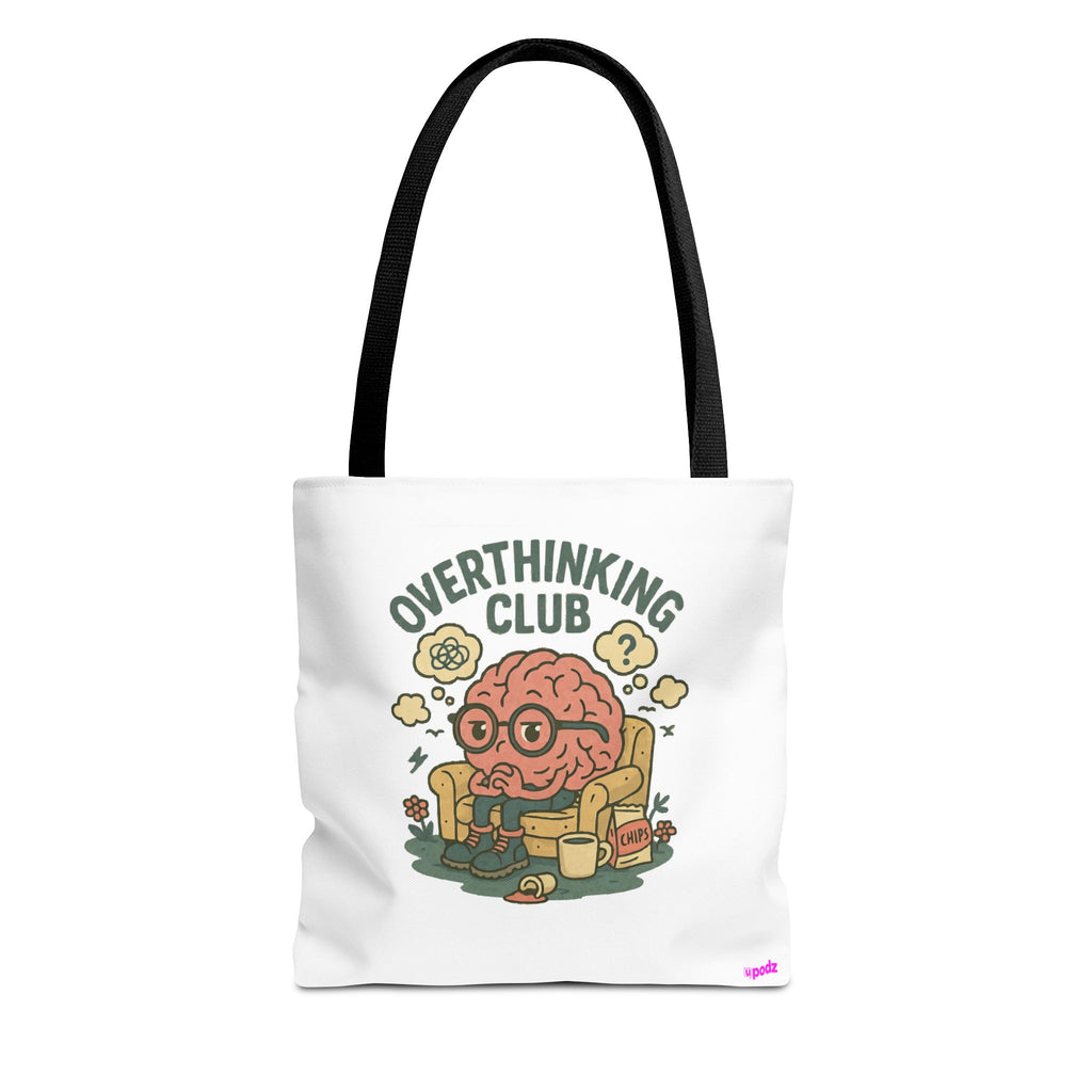 Overthinking Brain Quirky Design, Fun Bag