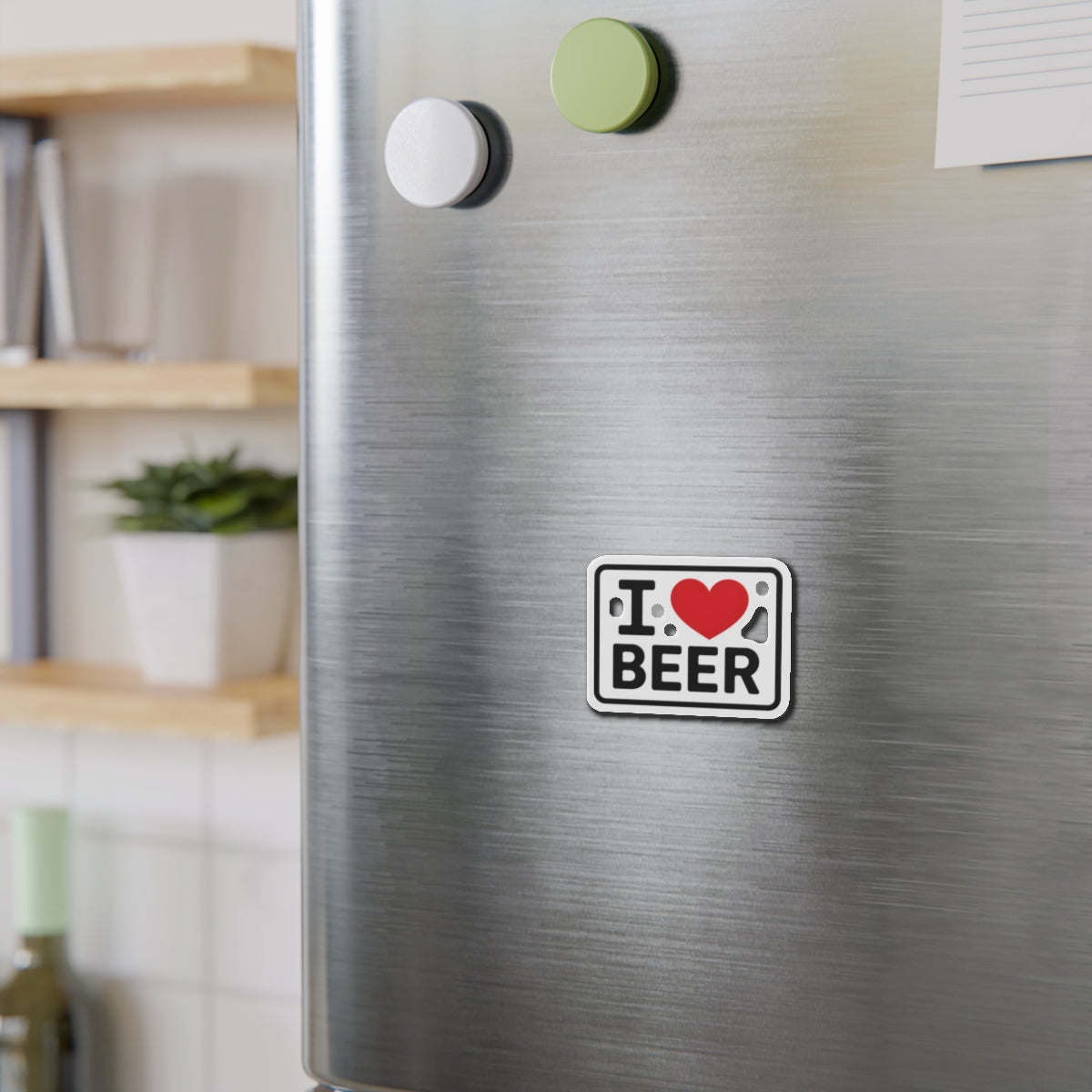 I love beer Die-Cut Magnets - Fun Home Decor, Gift for Food Lovers