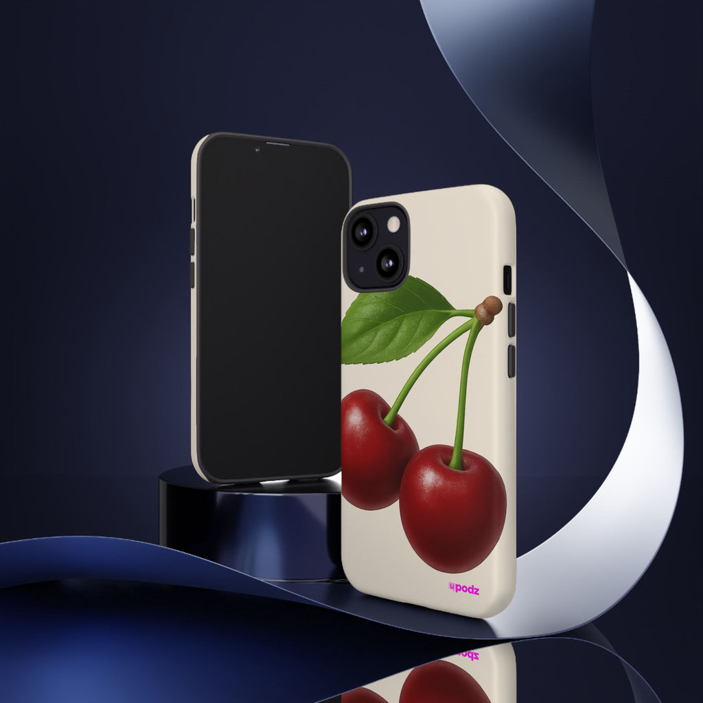 Red Cherry Design, Tough Cases, Phone Cover