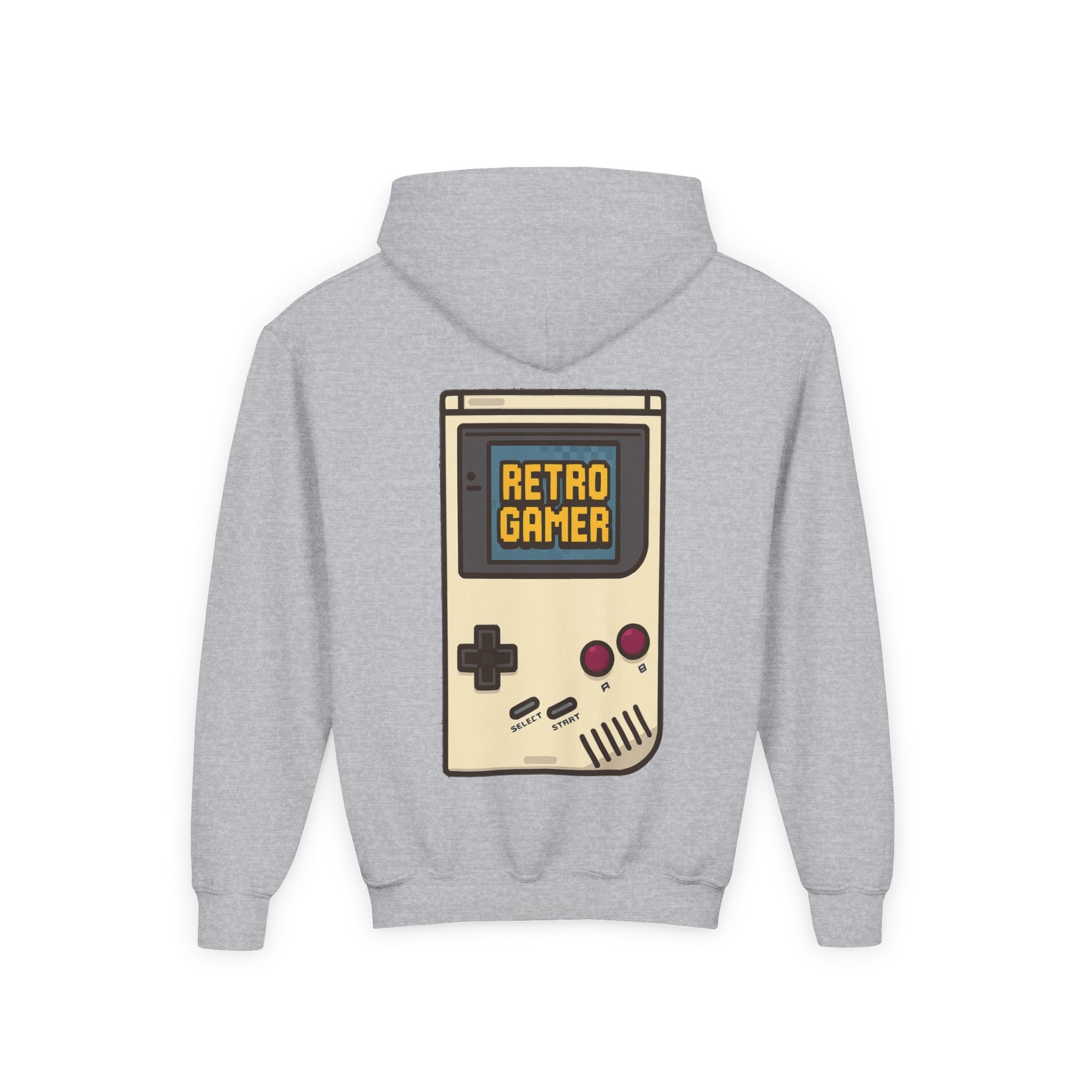 Retro Gamer Youth Hooded Sweatshirt, Casual Wear