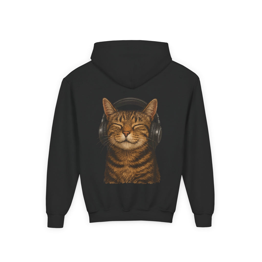 Cool Cat, Youth Hooded Sweatshirt, Casual Wear