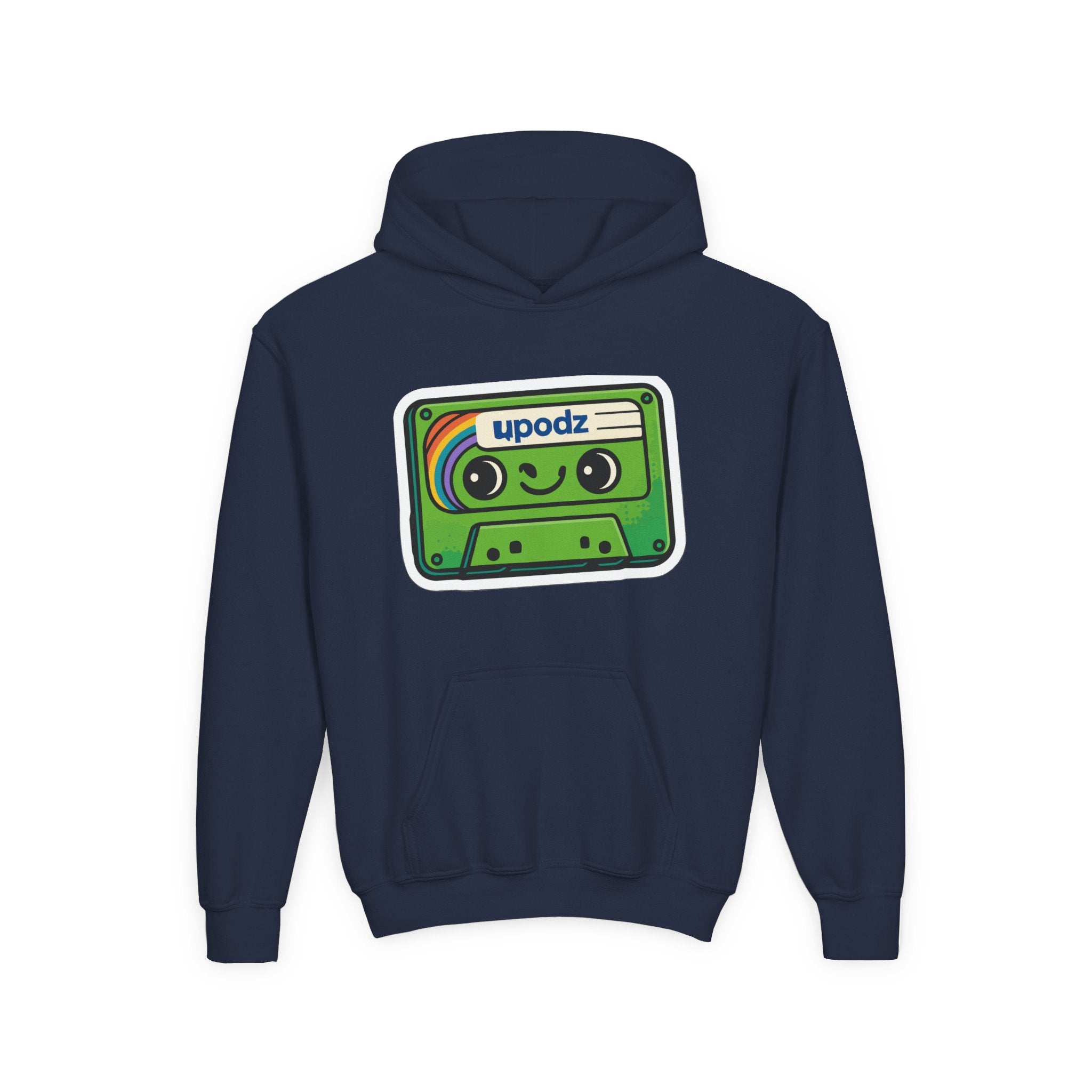 Cassette Youth Hooded Sweatshirt, Casual Wear
