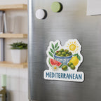 Mediterranean Die-Cut Magnet, Fun Refrigerator Magnet