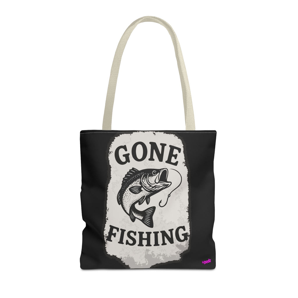 Gone Fishing Tote Bag - Quirky Fun Bag