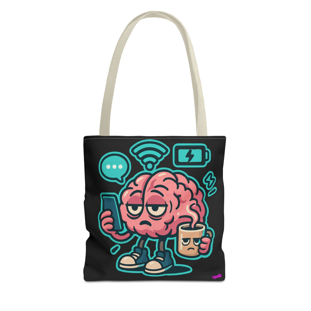 Brain Power Tote Bag - Quirky, Fun Tote Bag