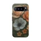 Floral Design White Cover Design, Tough Cases, Phone Cover