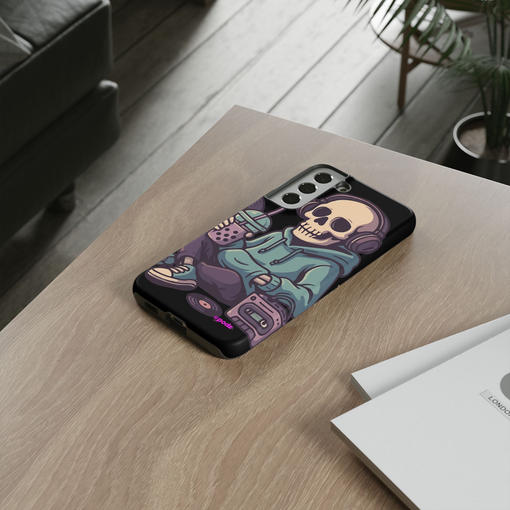 Skull Headphones Design, Tough Cases, Phone Cover