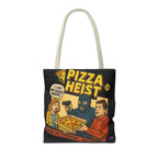 Pizza Heist Tote Bag - Quirky AOP Design, Fun Bag