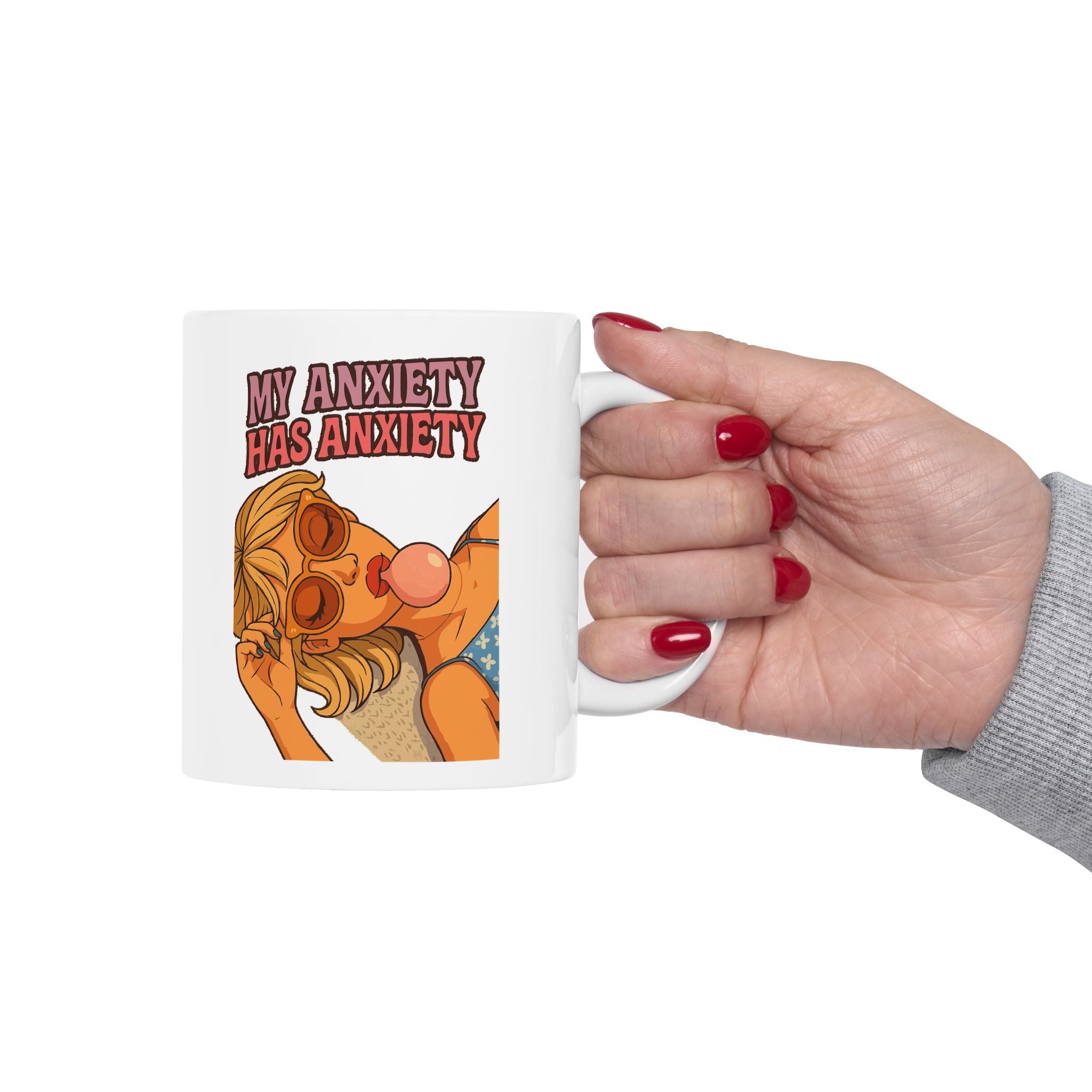 My Anxiety Ceramic Mug |  Personalized Mug