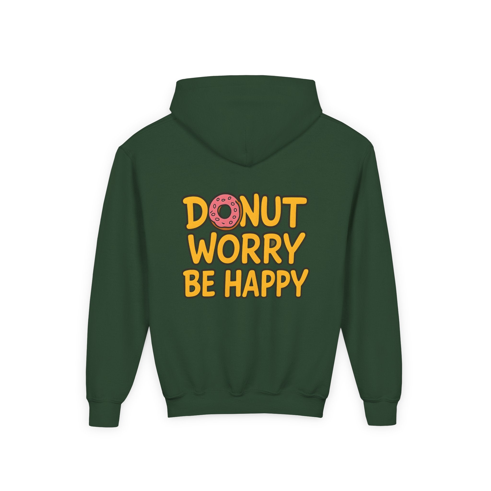 Donuts make me happy, Youth Hooded Sweatshirt, Casual Wear
