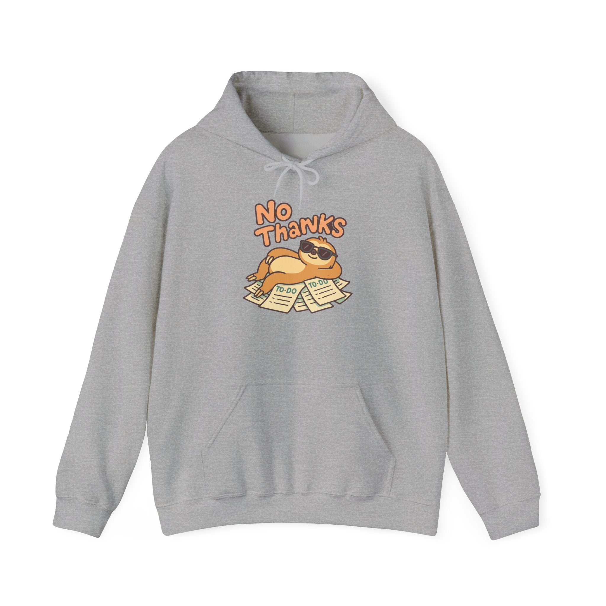 No Thanks Unisex Hoodie - Casual Everyday Essential