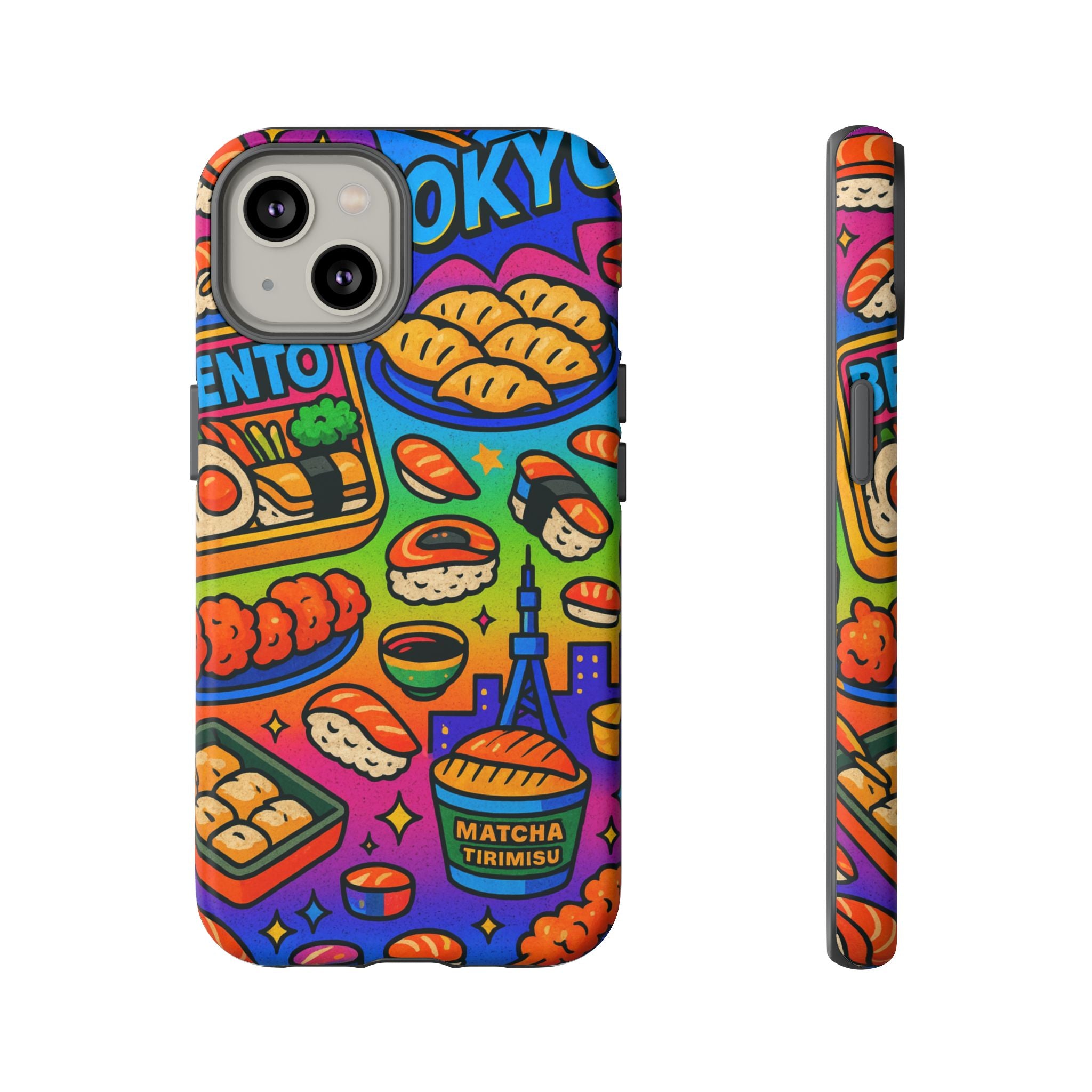 Bento Box, White Cover Design, Tough Cases, Phone Cover