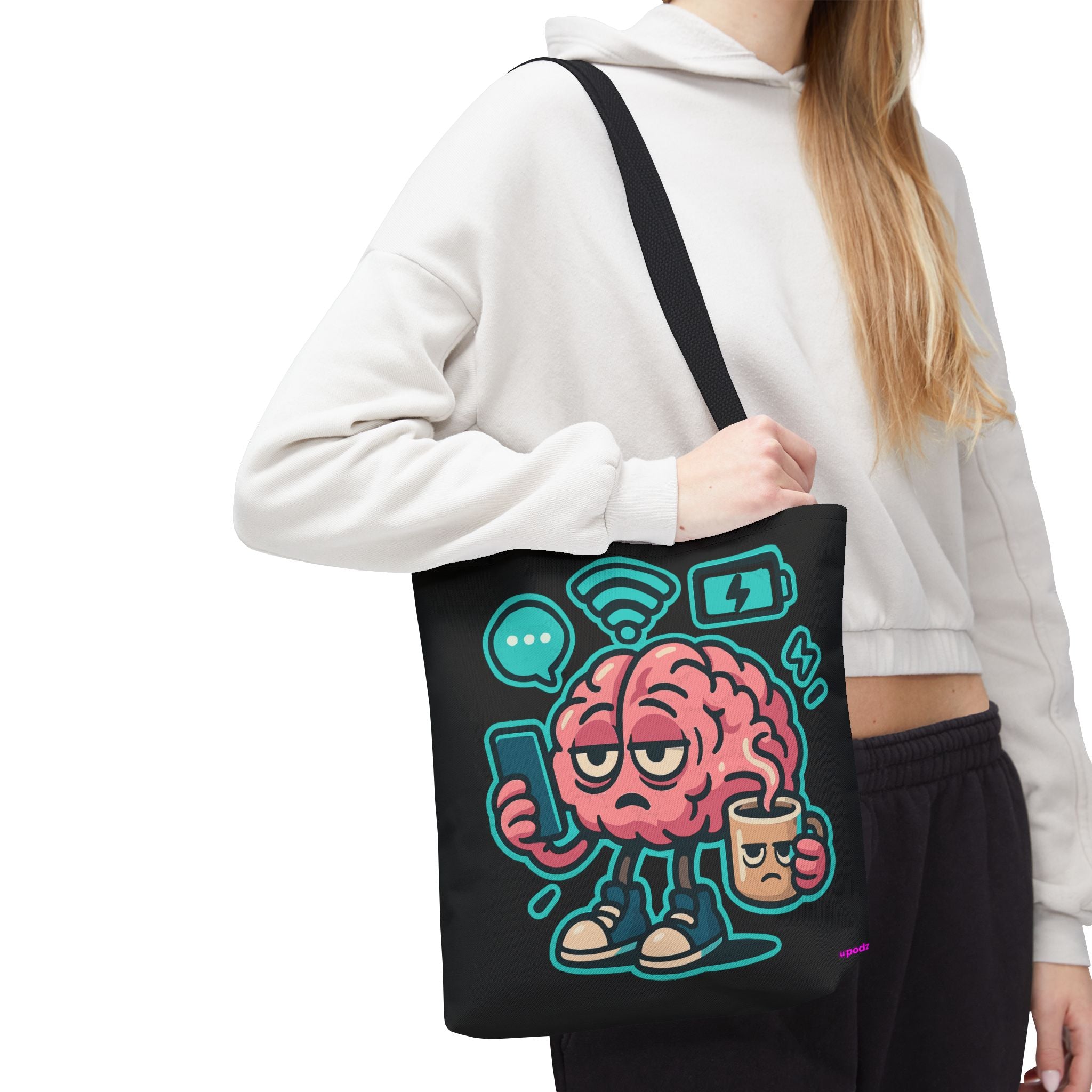 Brain Power Tote Bag - Quirky, Fun Tote Bag