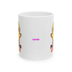 Retro Chick Ceramic Mug |  Personalized Mug