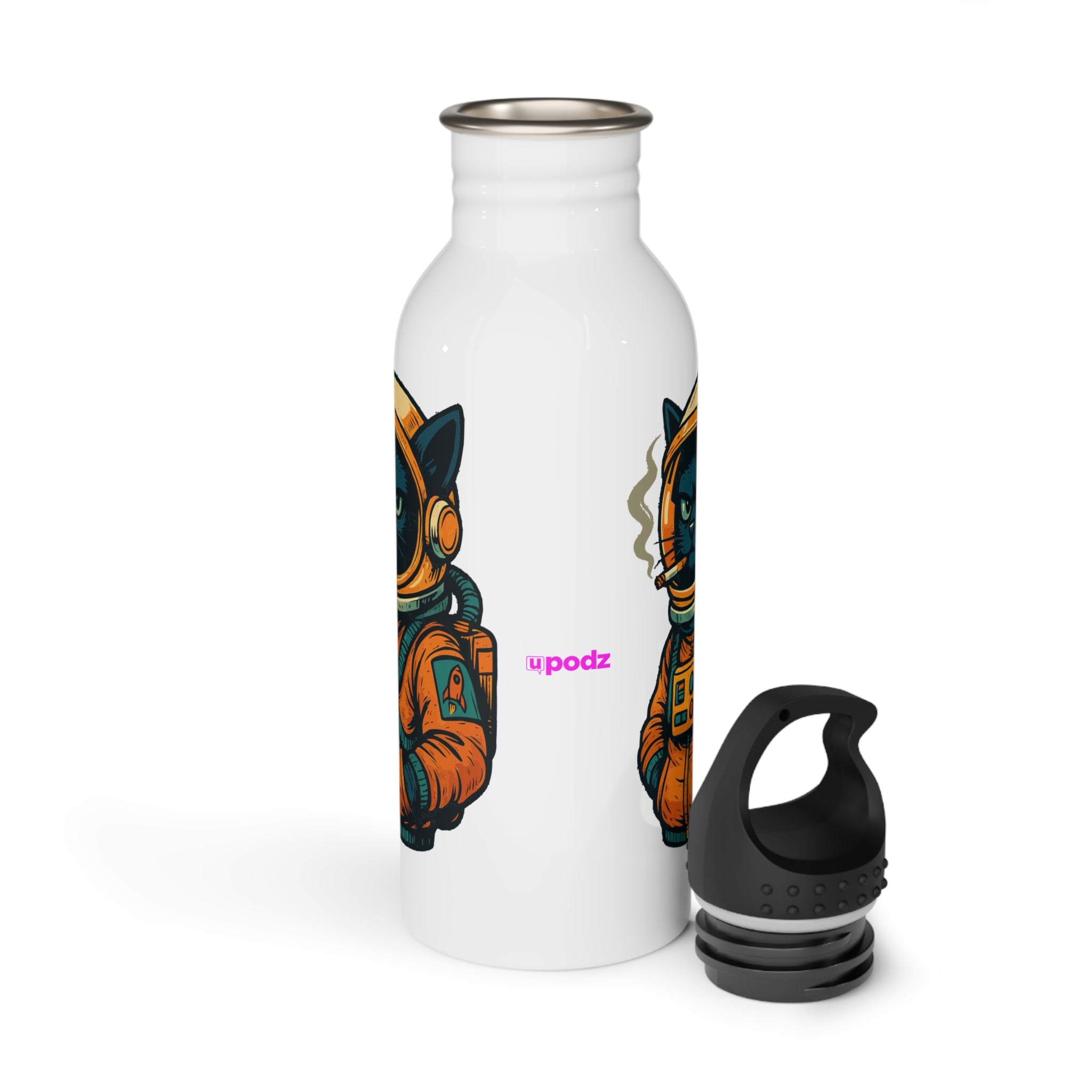 Smokin Cat - Water Bottle, Reusable Sports Hydration Flask