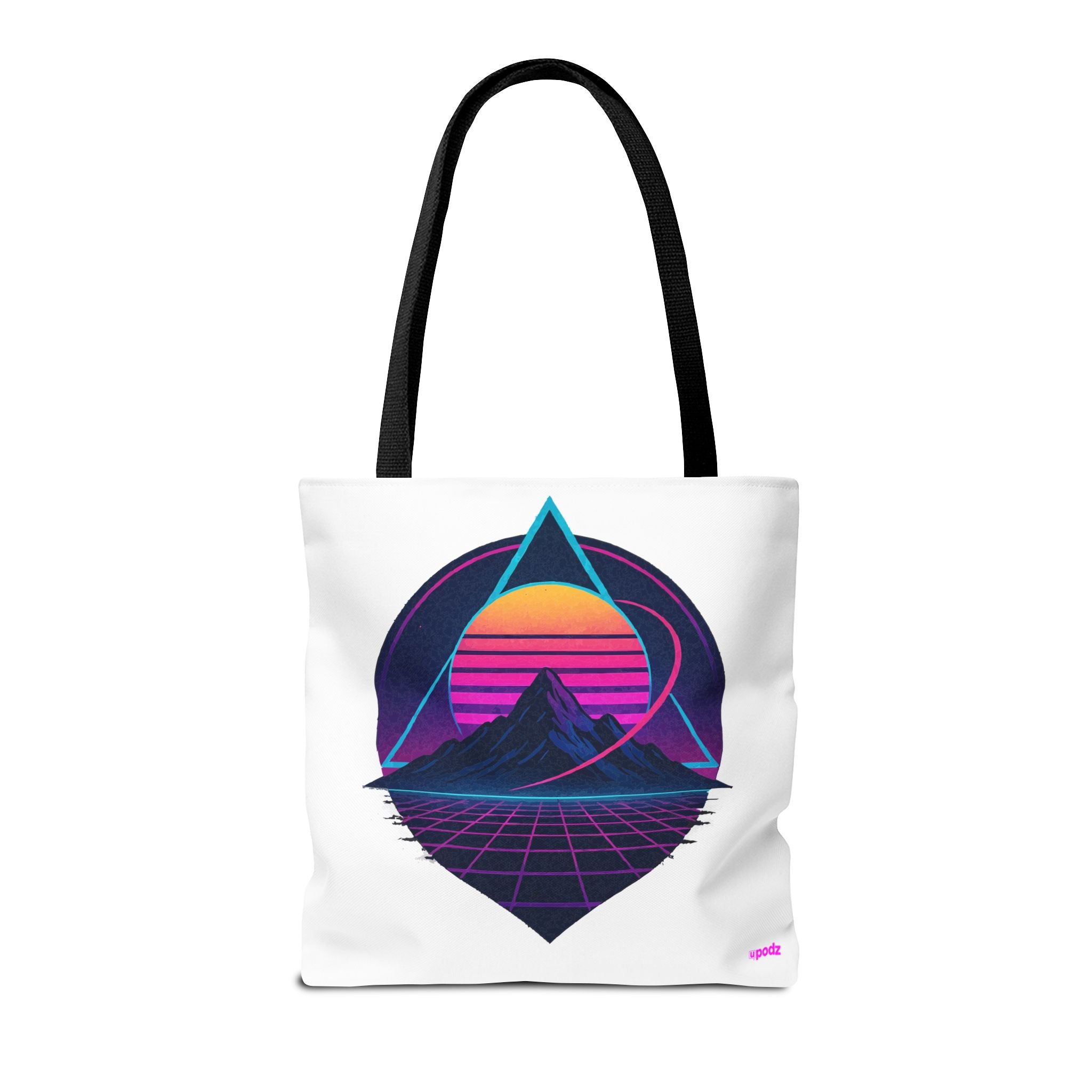 Sunset Mountain Tote - Quirky Design, Fun Bag