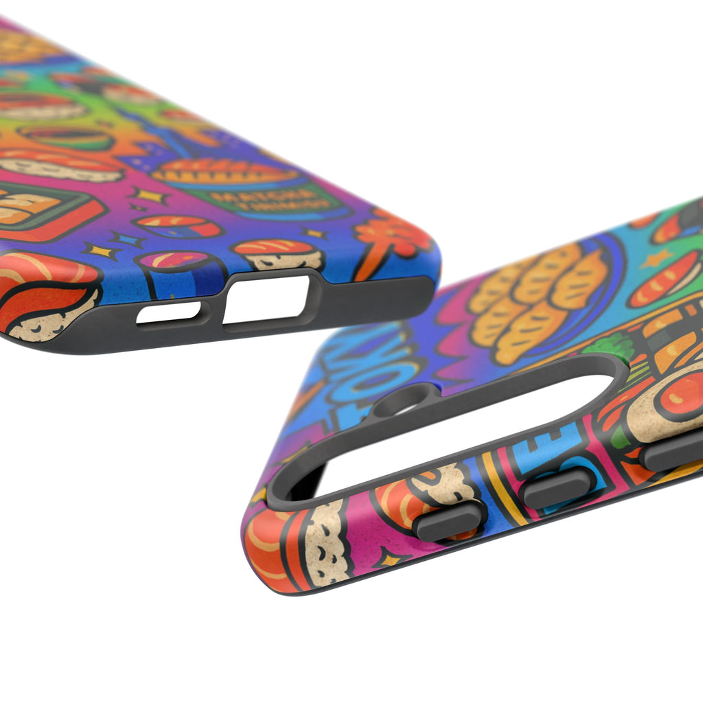 Bento Box, White Cover Design, Tough Cases, Phone Cover