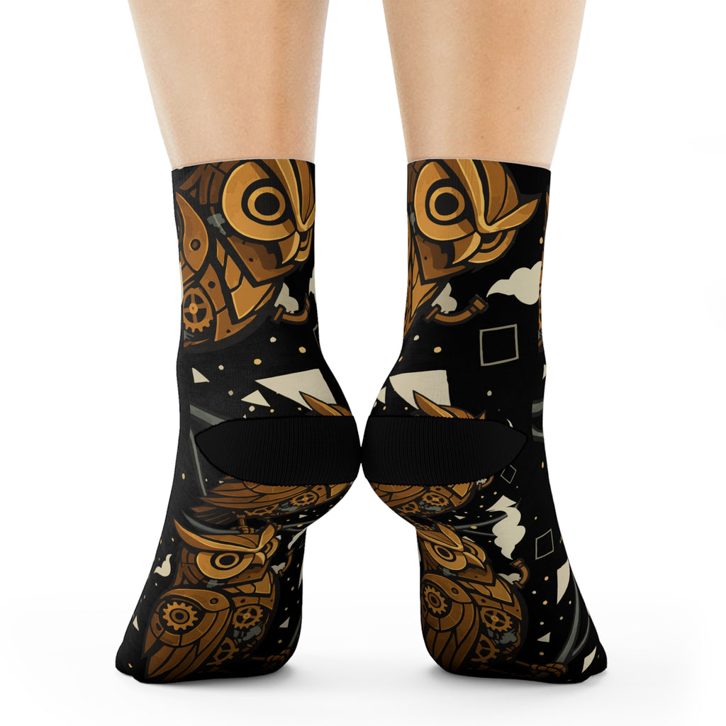 Owl Night Socks, Funky Design