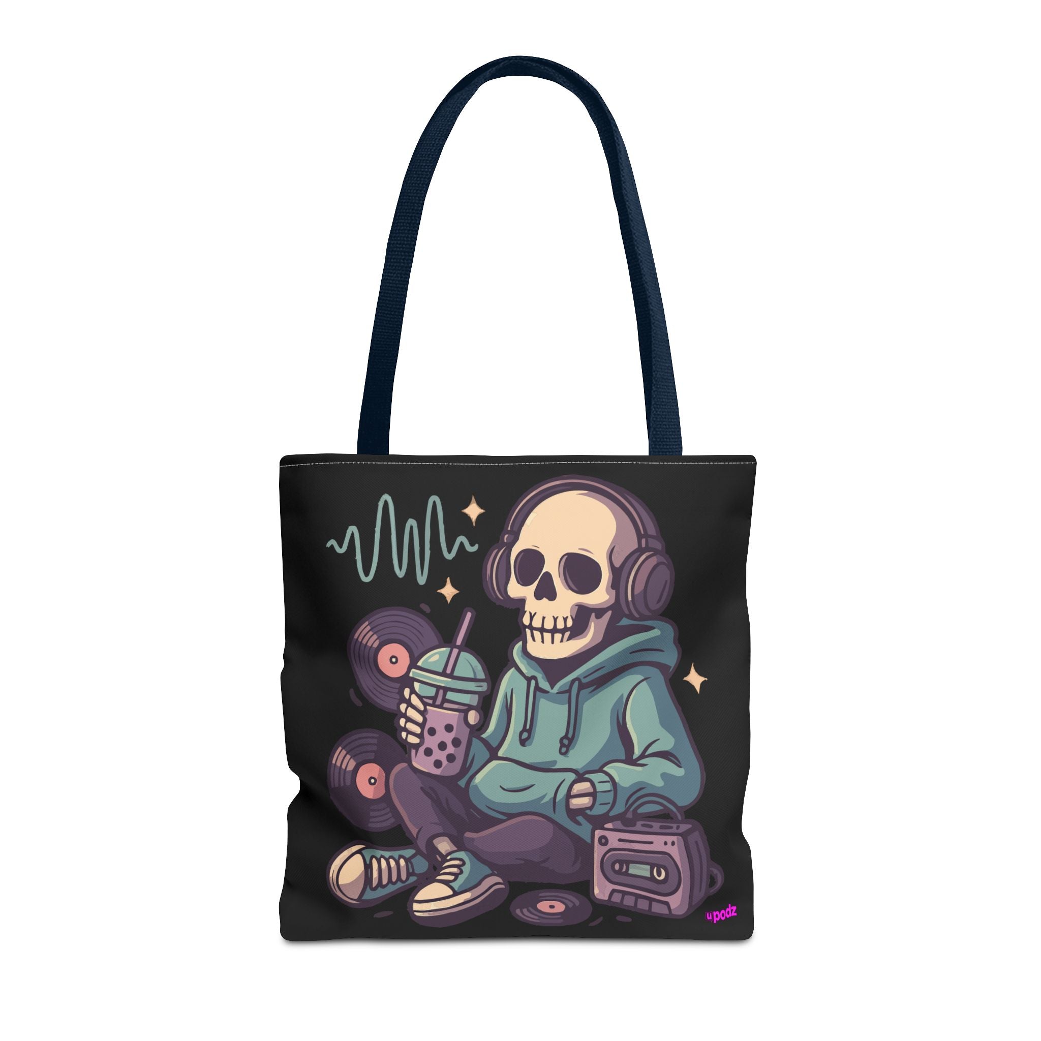Skully Headphones Tote Bag - Quirky Fun Bag