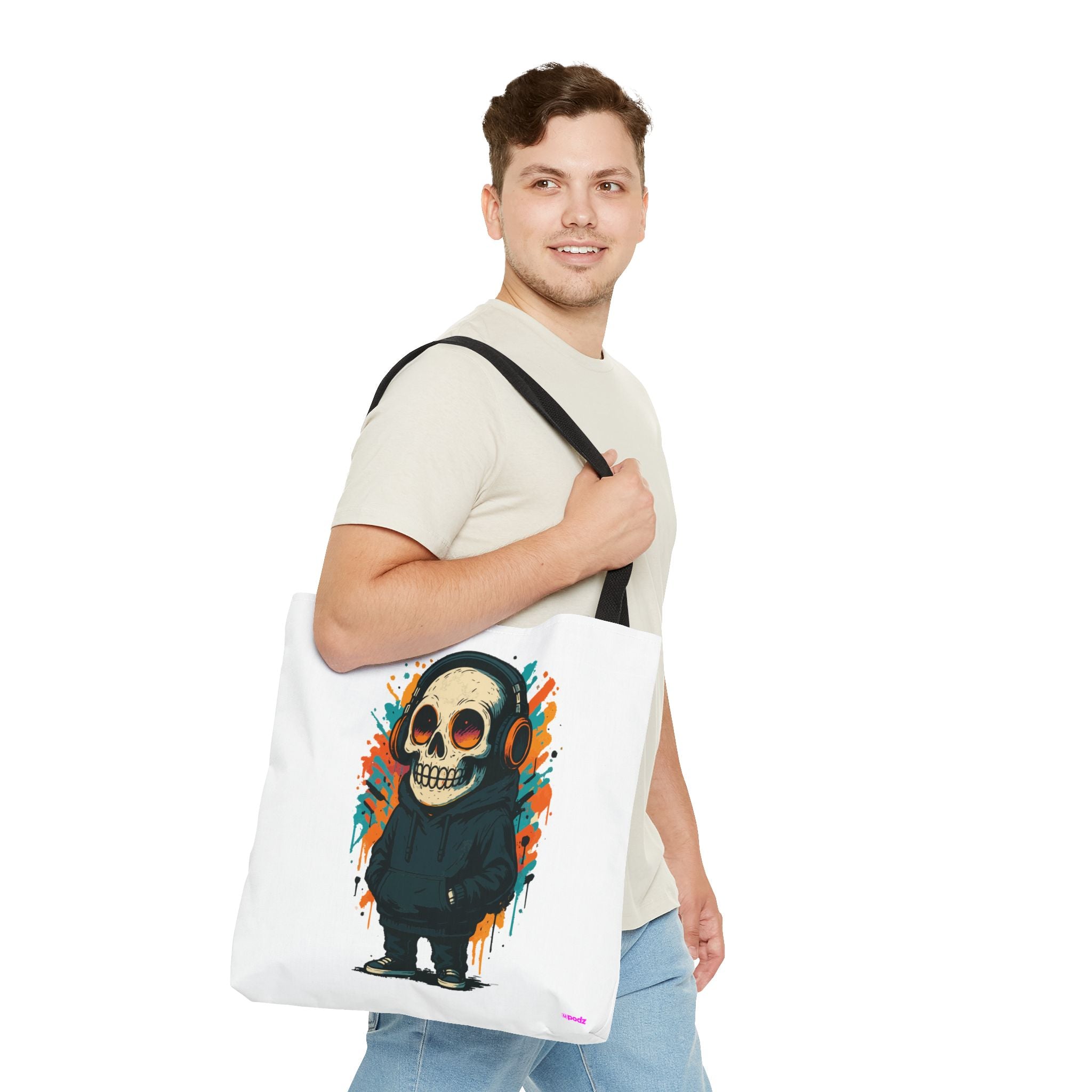 Skull Vibes Tote Bag - Quirky Fun Bag