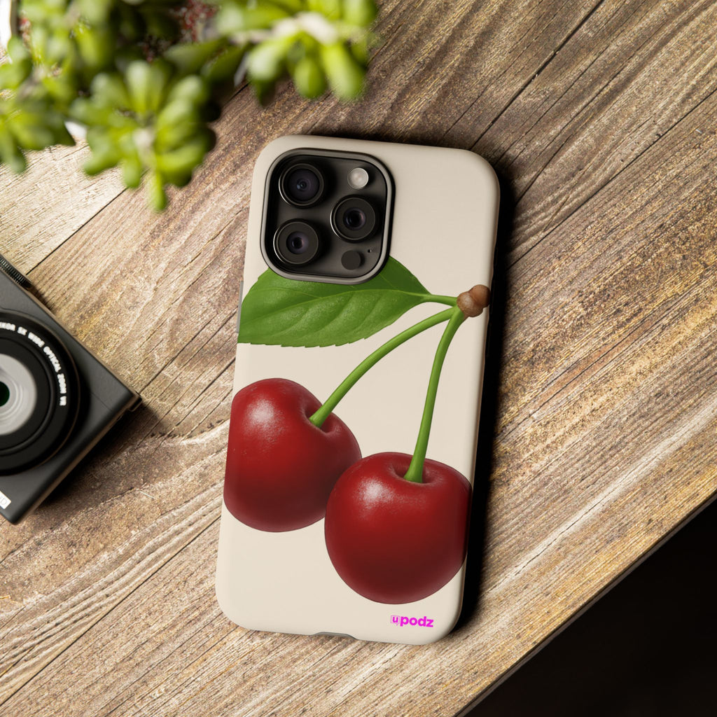 Red Cherry Design, Tough Cases, Phone Cover