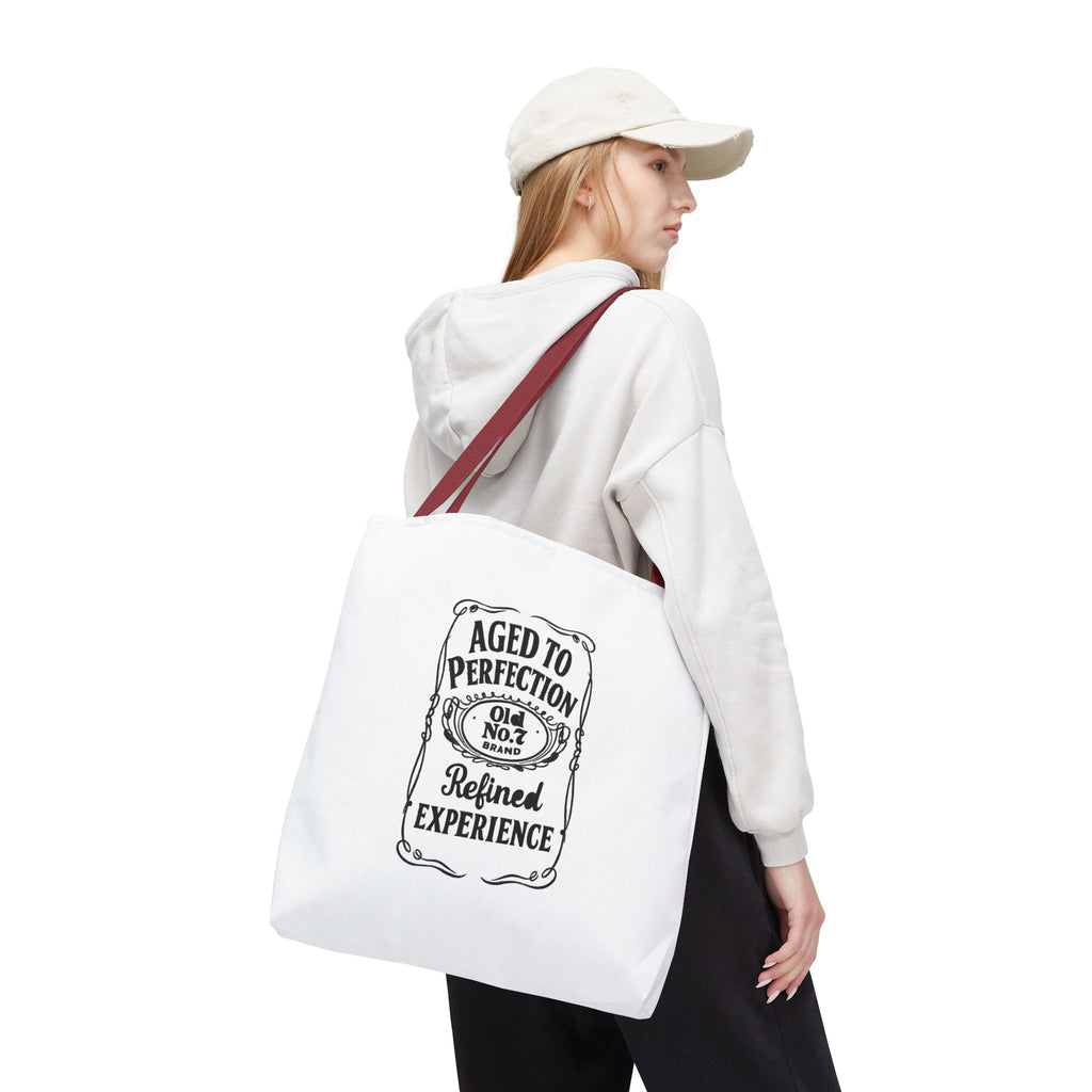 Aged to perfection Tote Bag, Inspirational Gift, Eco-Friendly Shopping Bag
