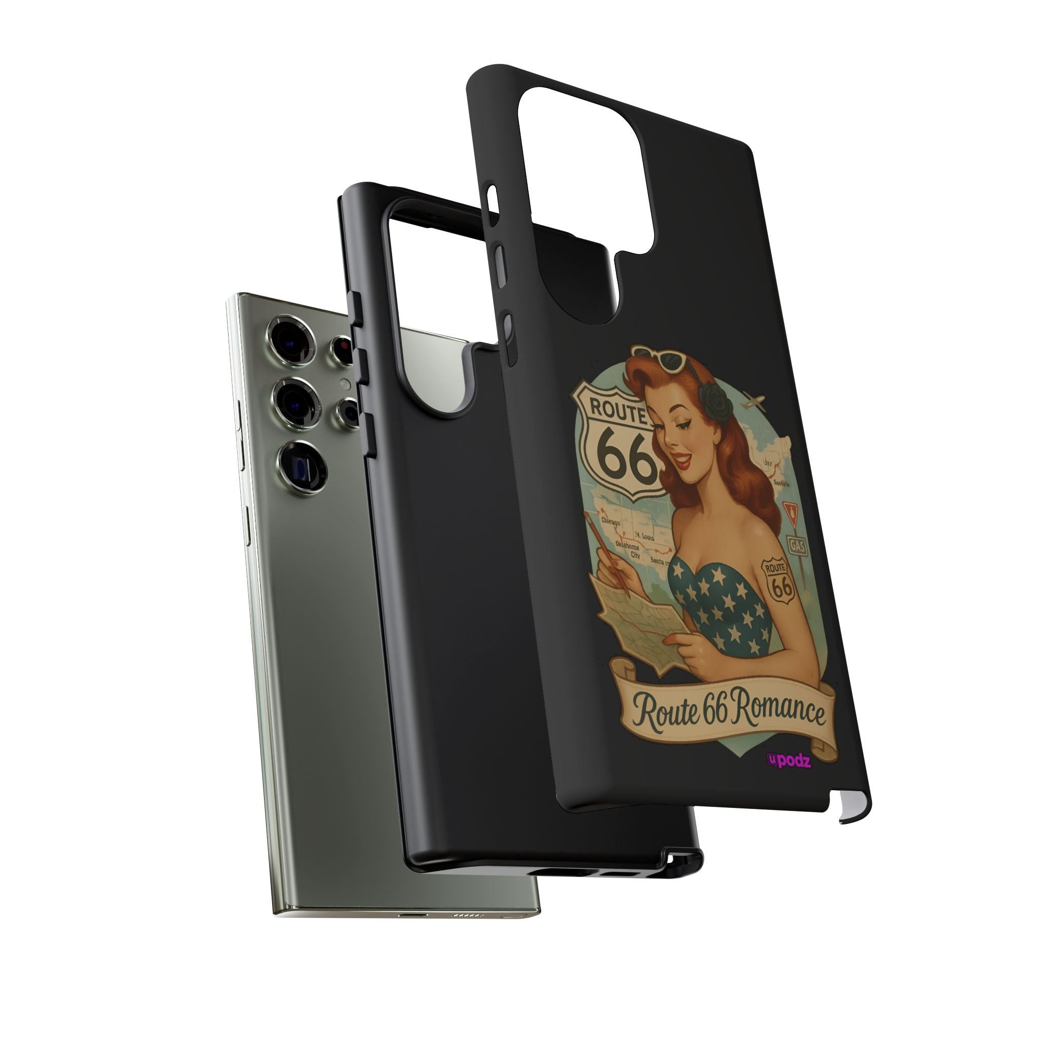 Route 66 Design, Tough Cases, Phone Cover, Unique Gift